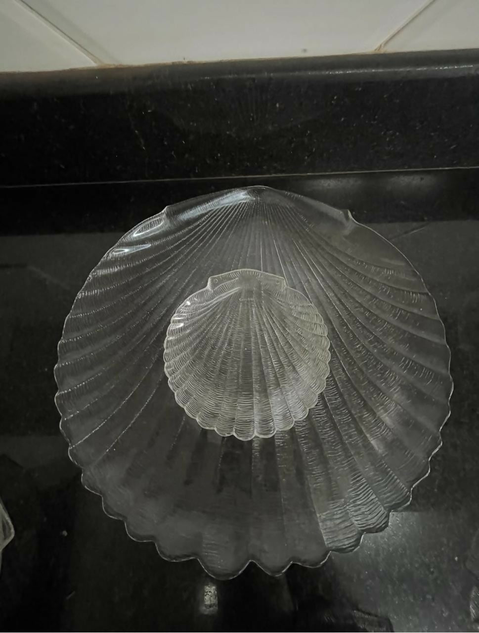 Conjunto para bolo Conchas e porta geleia em formato de conchas