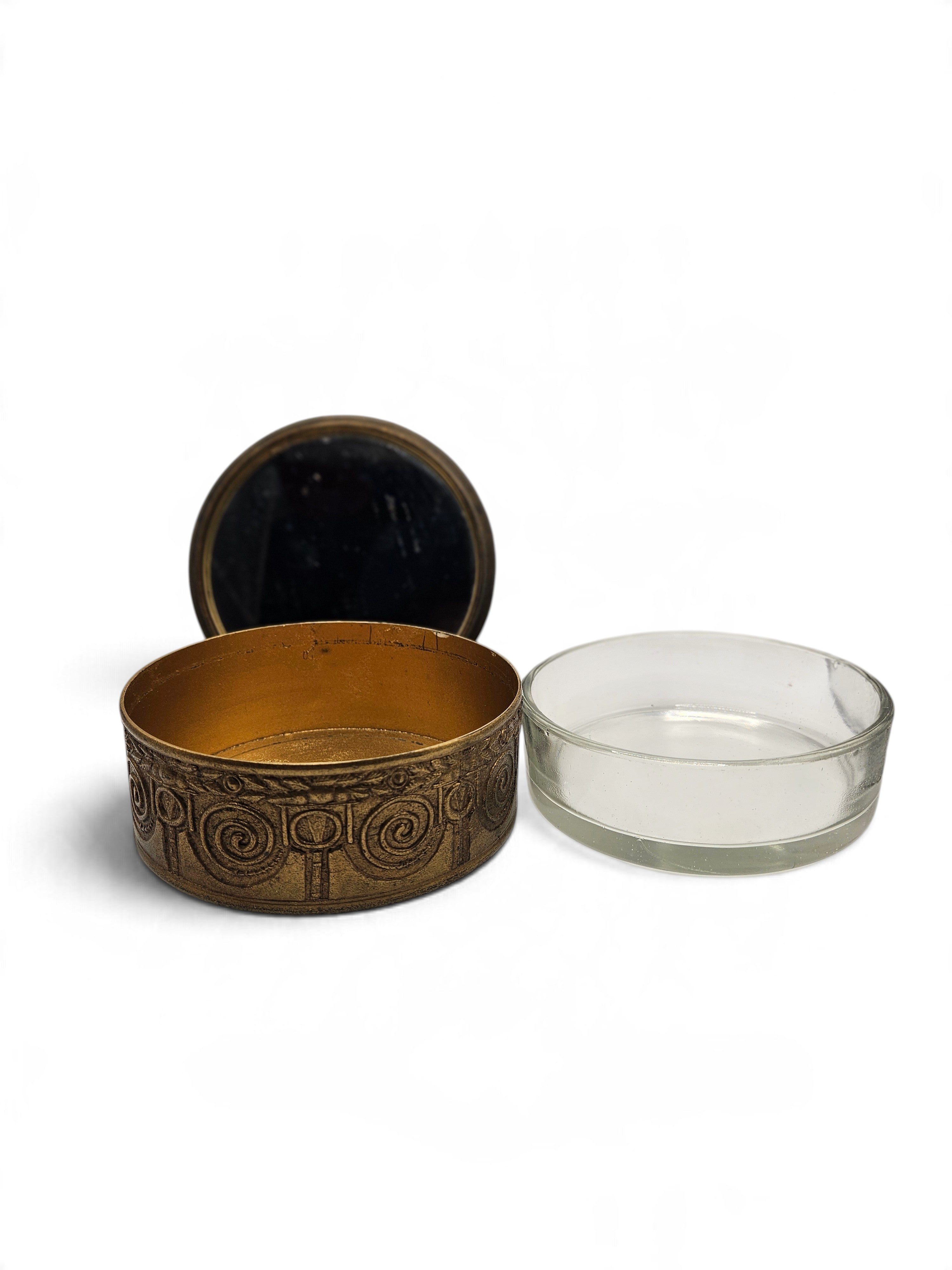 Caixa de Pó de Arroz redonda Americana P.N.C.W.C. 1930 - Completa