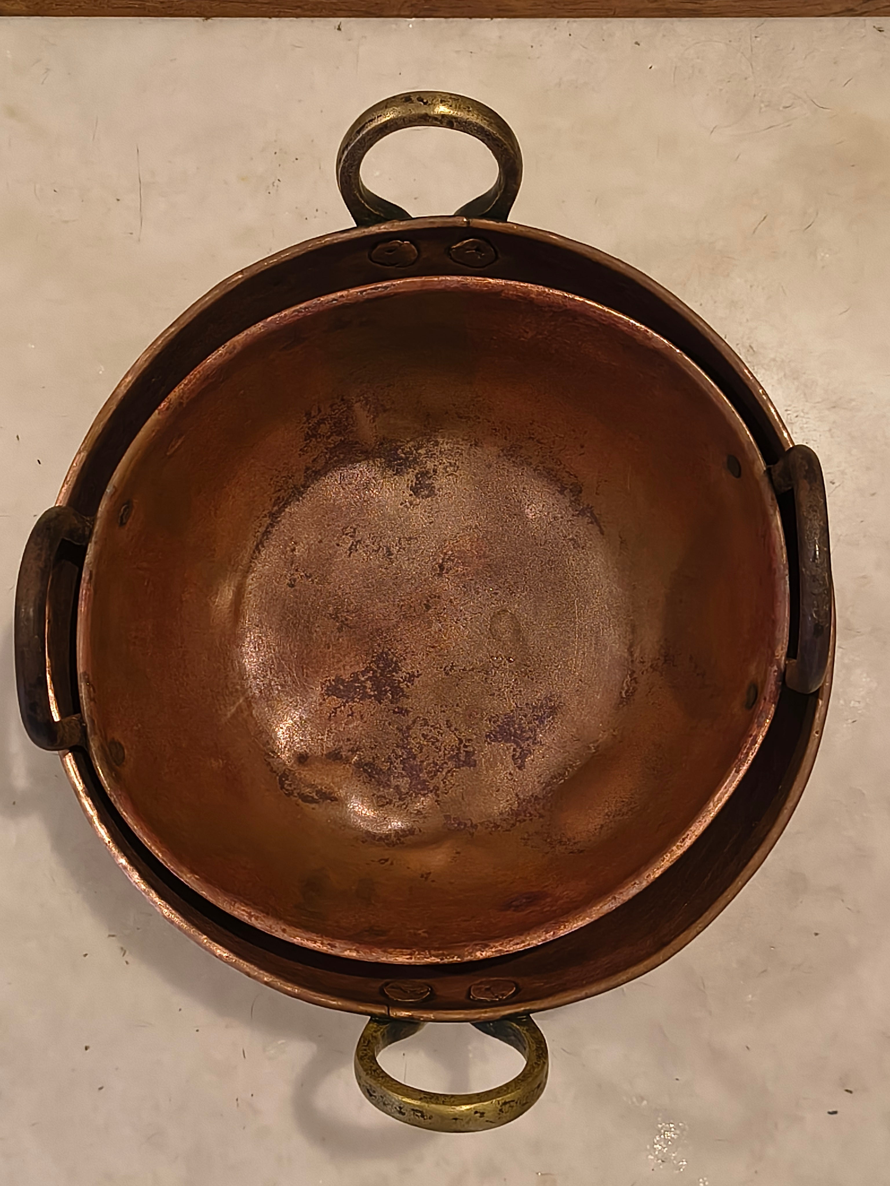 Par de Tachos de cobre