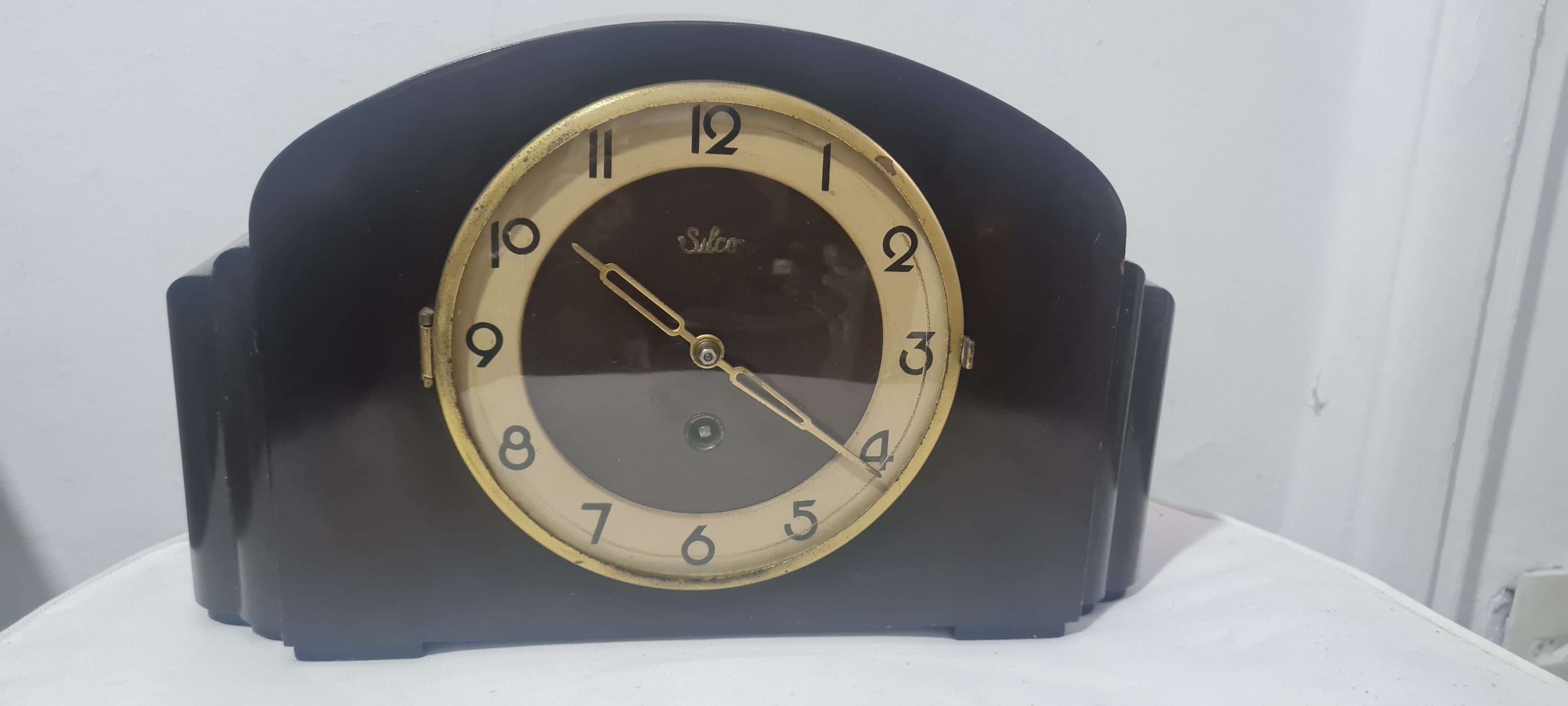 Relógio de Mesa Silco Art Déco - Estética Impecável (Peça Decorativa ou P/ Revisão)