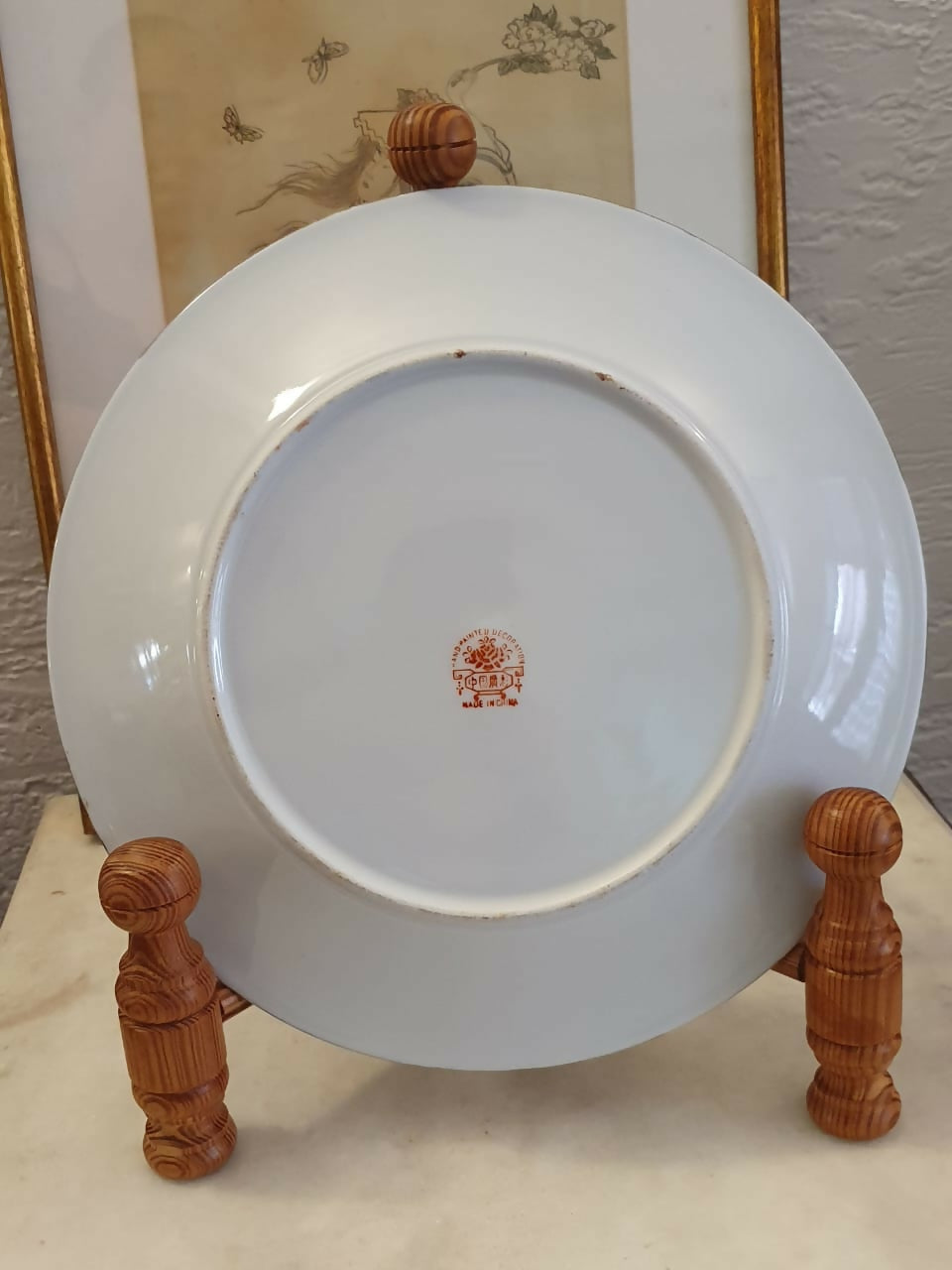 Pratos decorativos em porcelana chinesa. Pintados à mão e muito bem conservados e lindos!