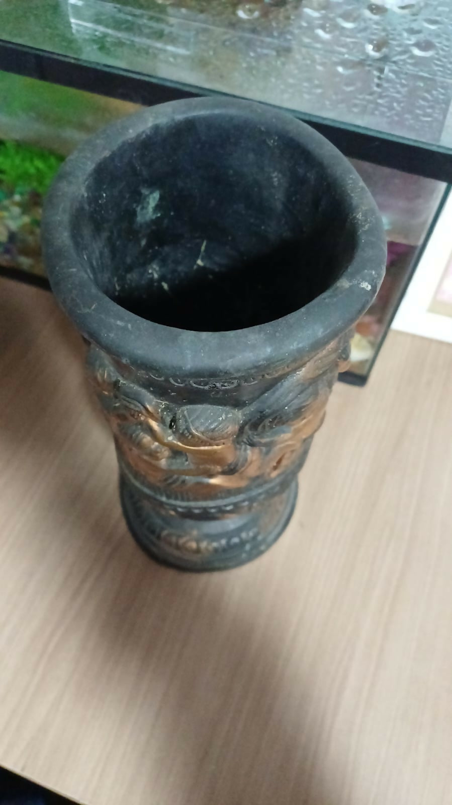 Vaso Neoclássico Anjos em Relevo