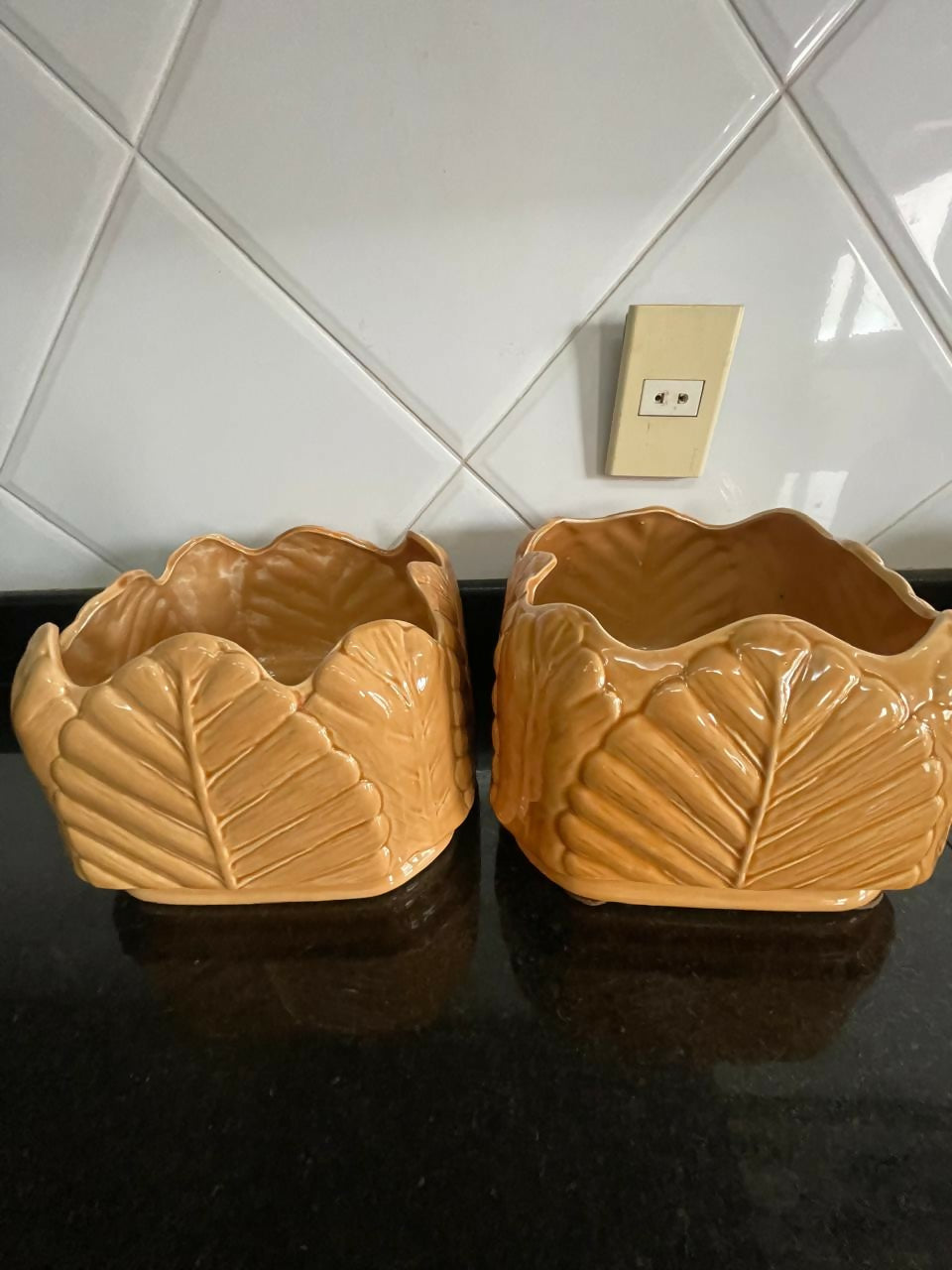 Trio de vasos / cachepos grandes