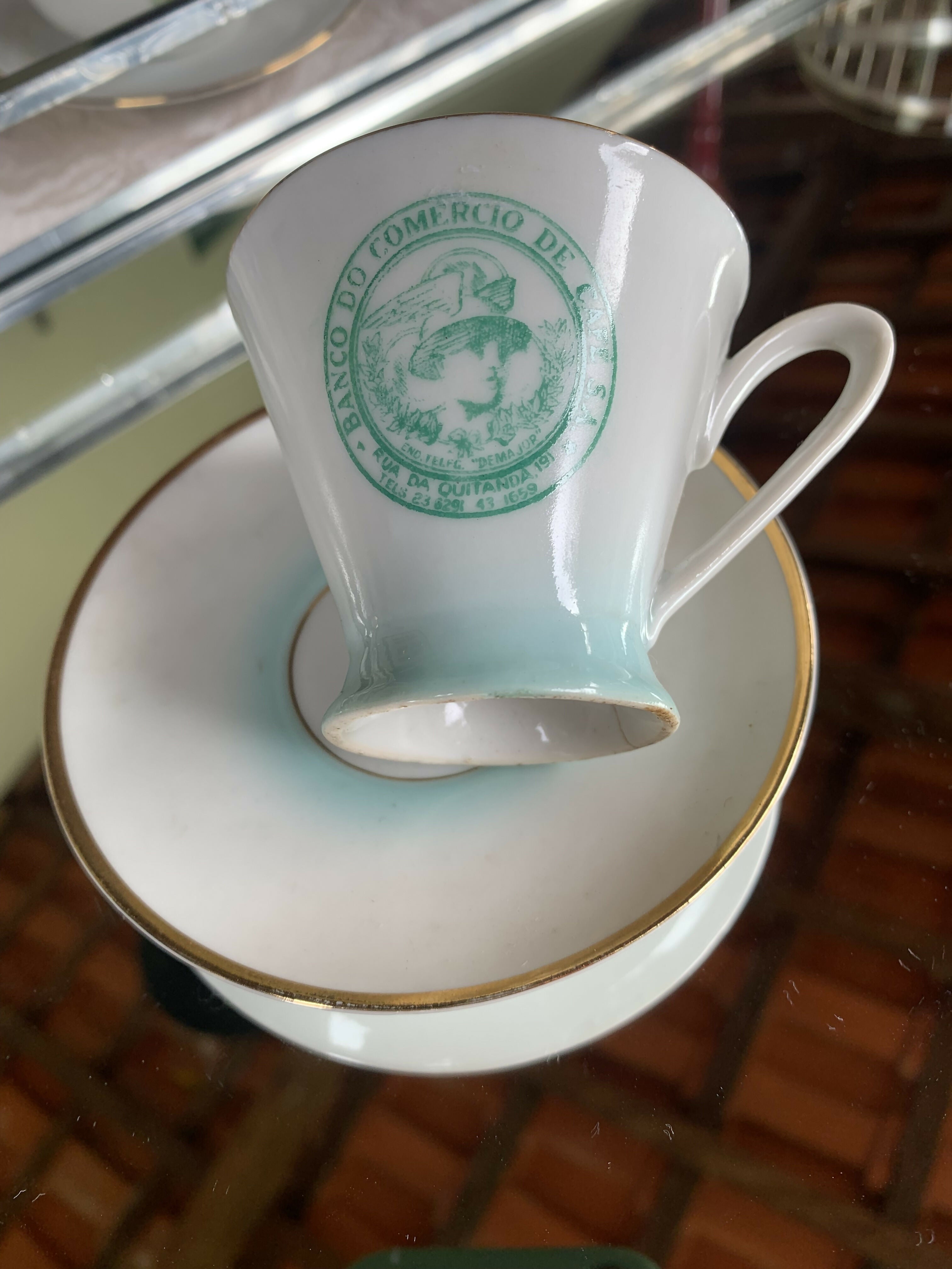 Raríssima Xícara Banco Comércio de Café - Porcelana Mauá