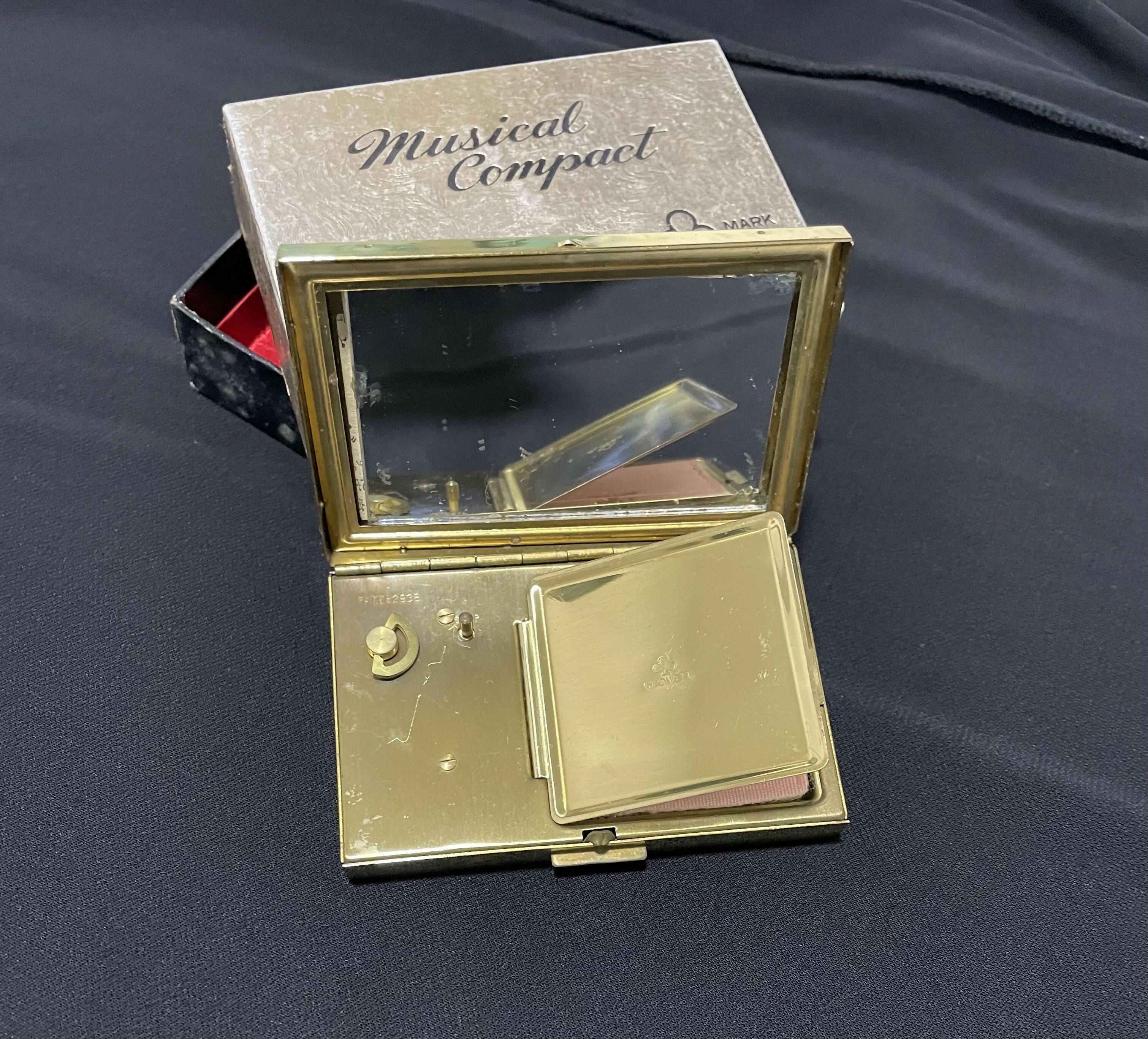 Estojo de música vintage porta-pó