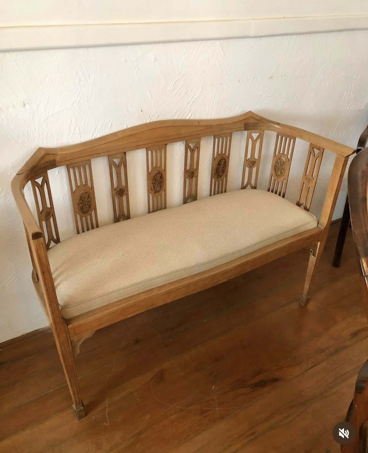Rara namoradeira Art déco