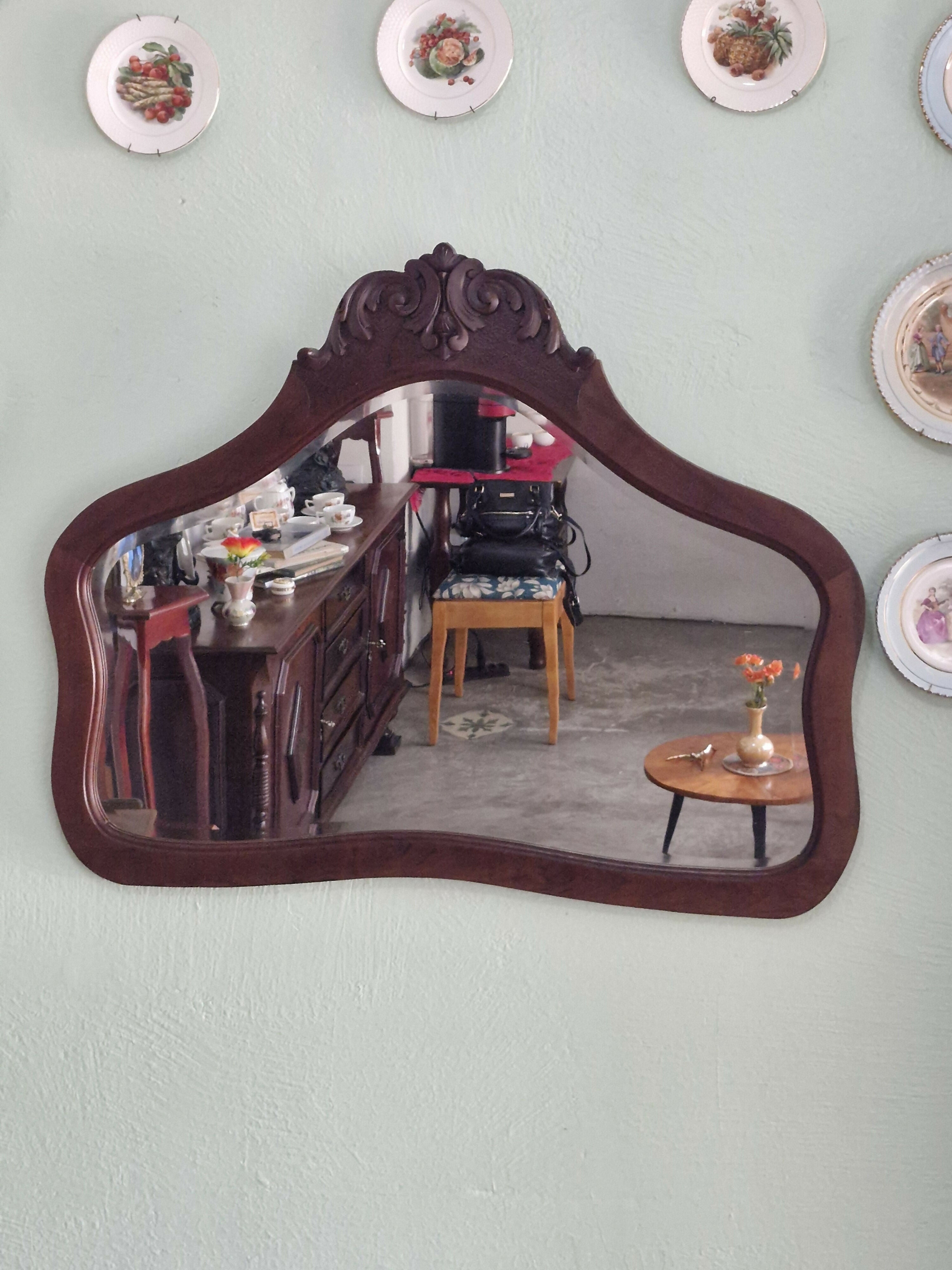 Espelho Bisotê Moldura Provençal