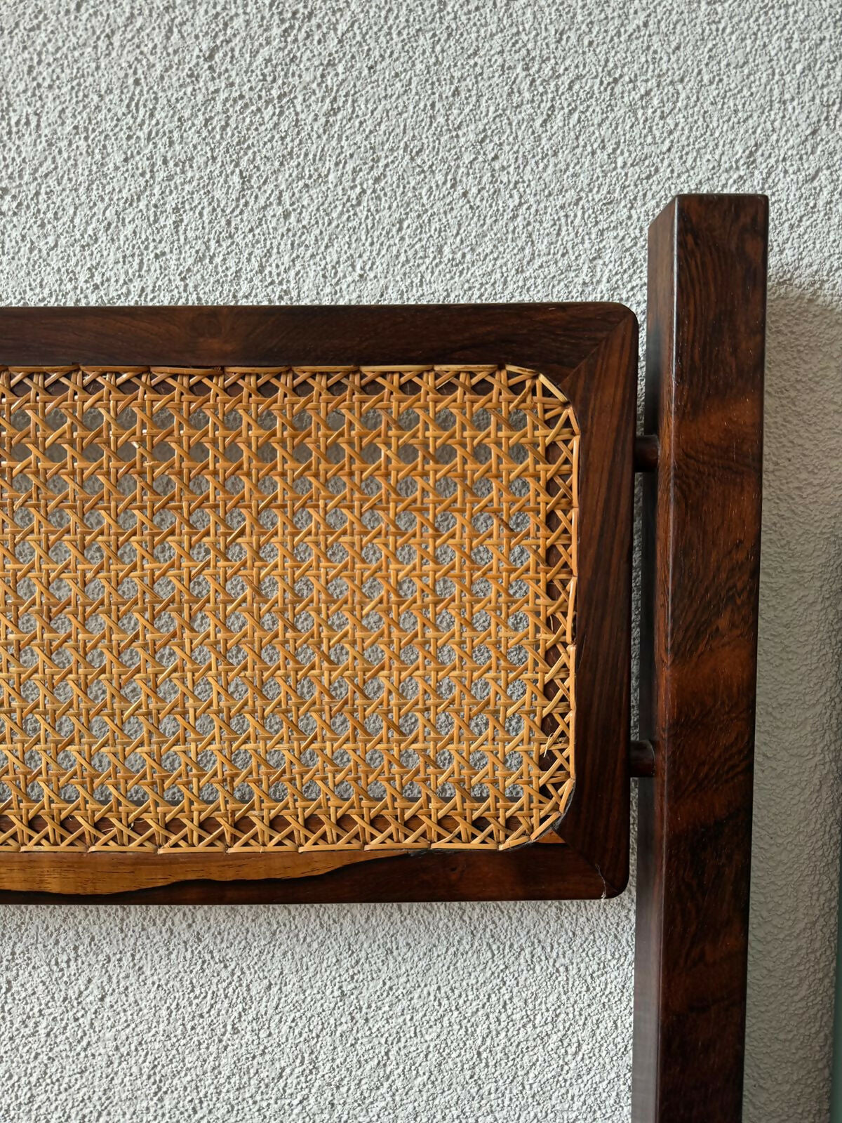 Cama Casal - Celina - Jacarandá com Palhinha natural