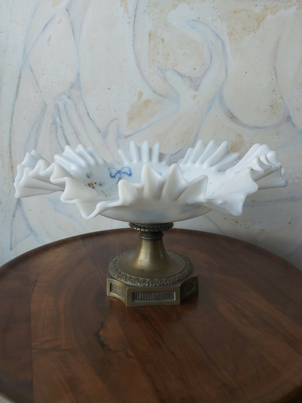 Maravilhosa fruteira de opalina anos 60 em perfeito estado!