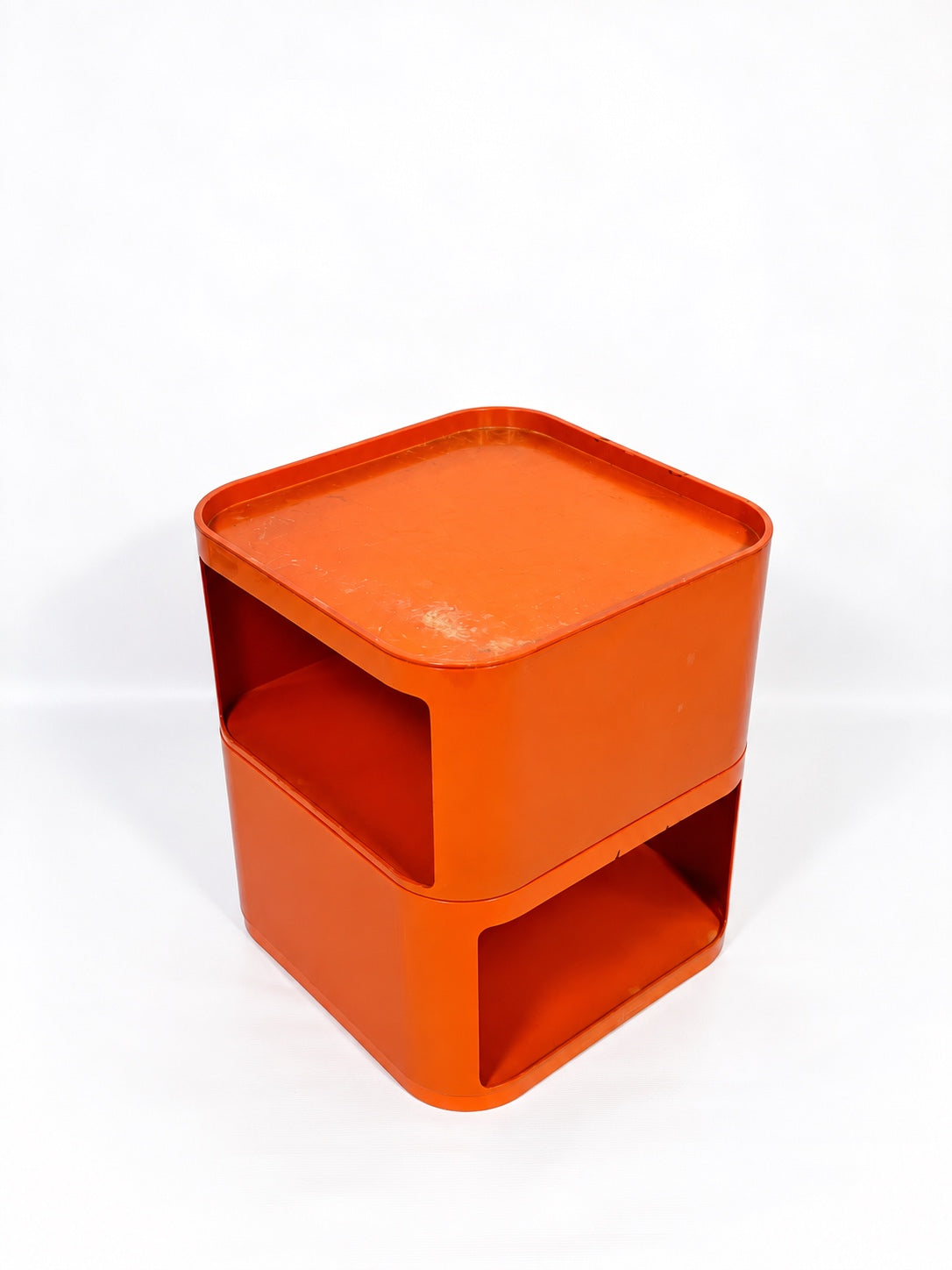 Mesinha quadrada modular laranja | Kartell, 1970 |