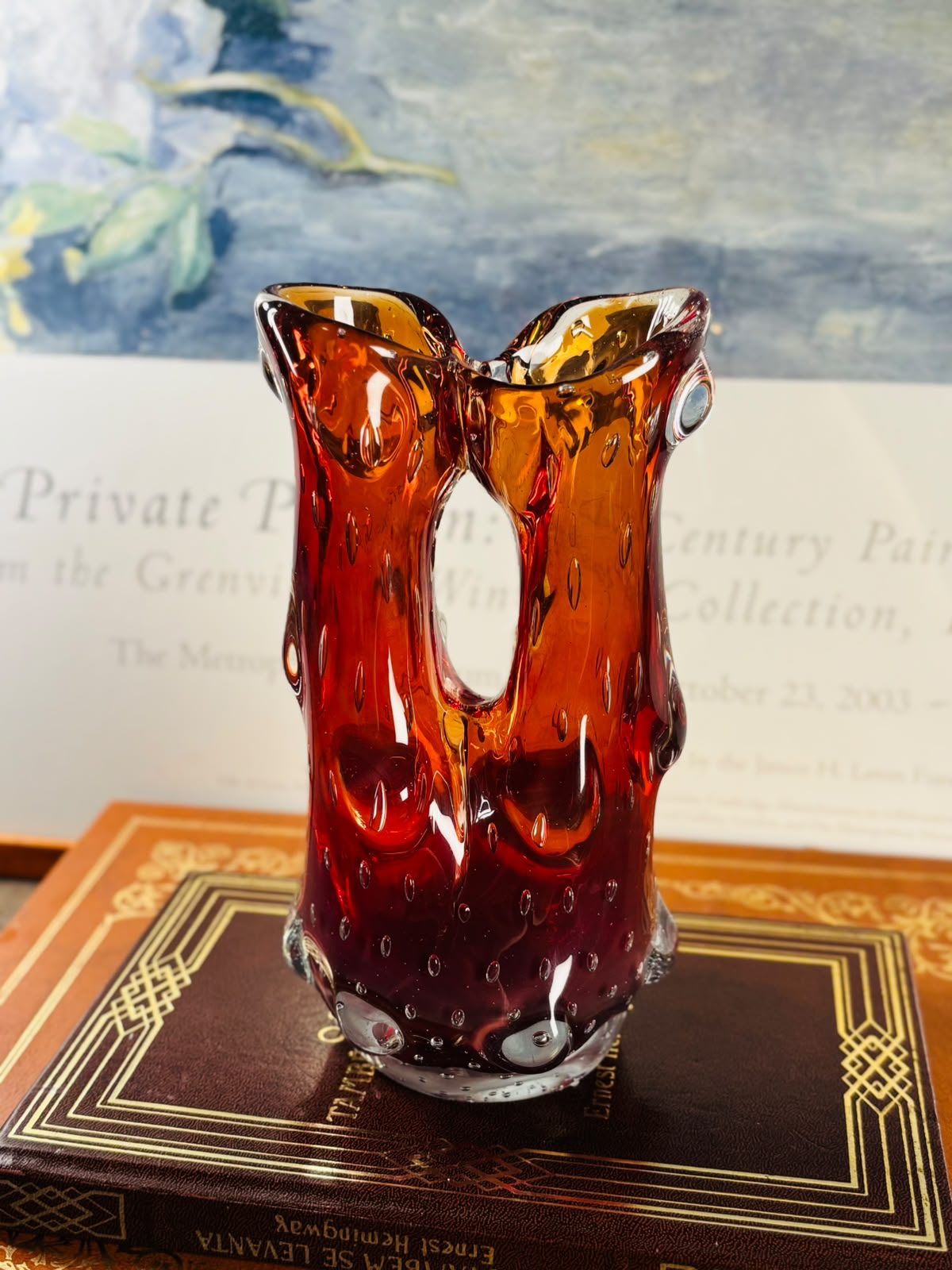 Vaso em vidro artístico Murano