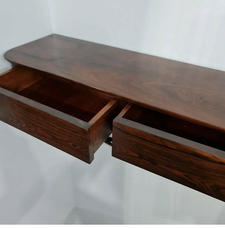 Console Aparador de parede em Jacarandá com duas gavetas