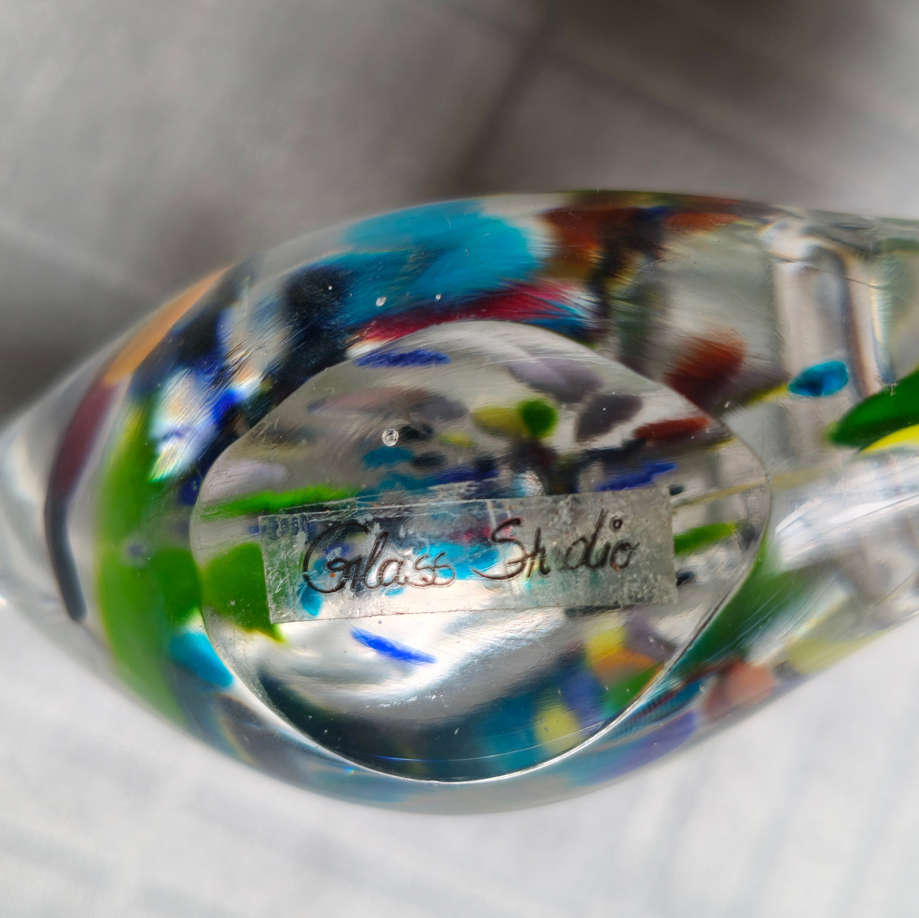Trio de peixes em vidro Glass Studio