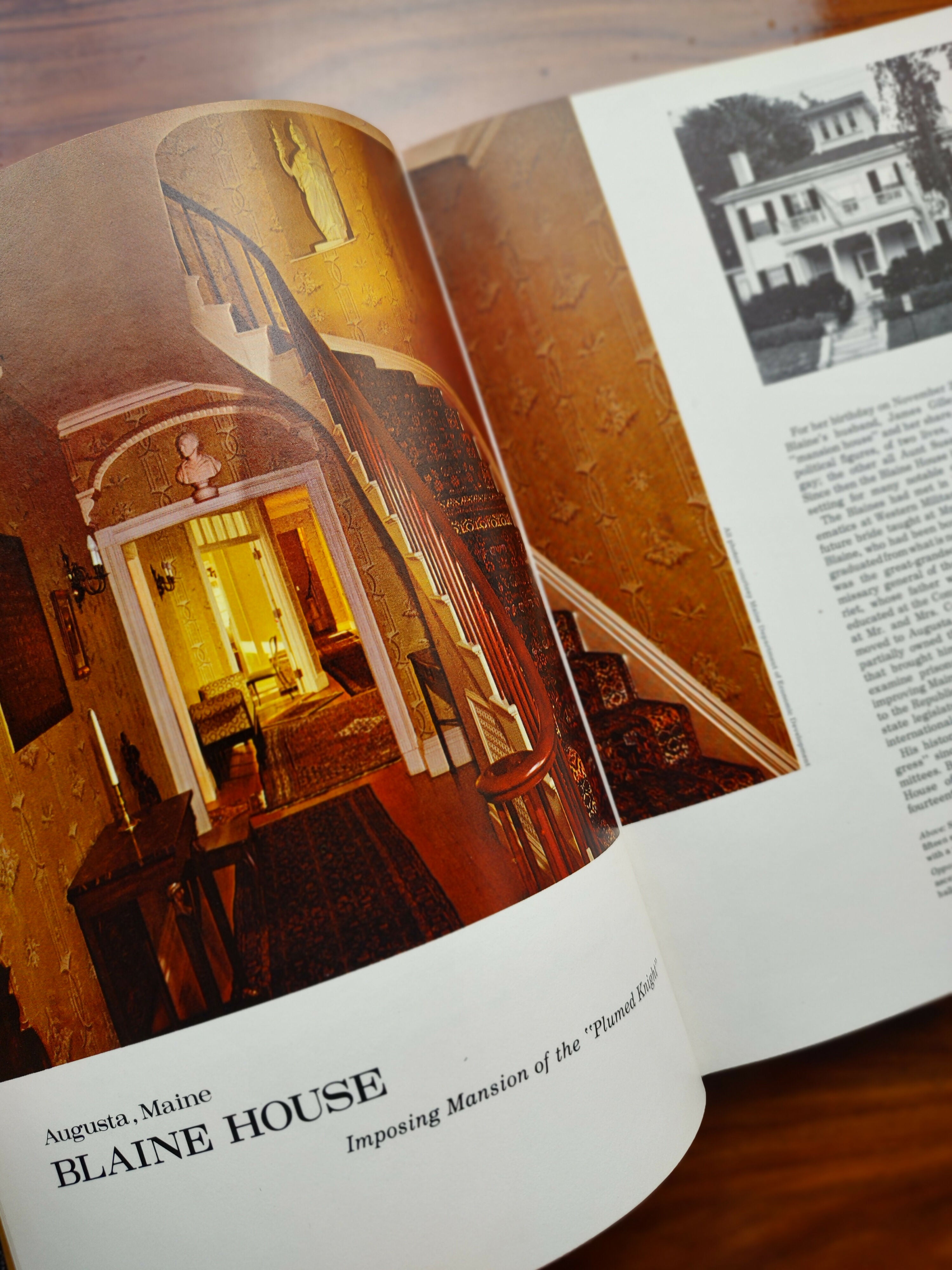 Livro Importado de Decoração &quot;Great Historic Houses of America&quot; de 1970