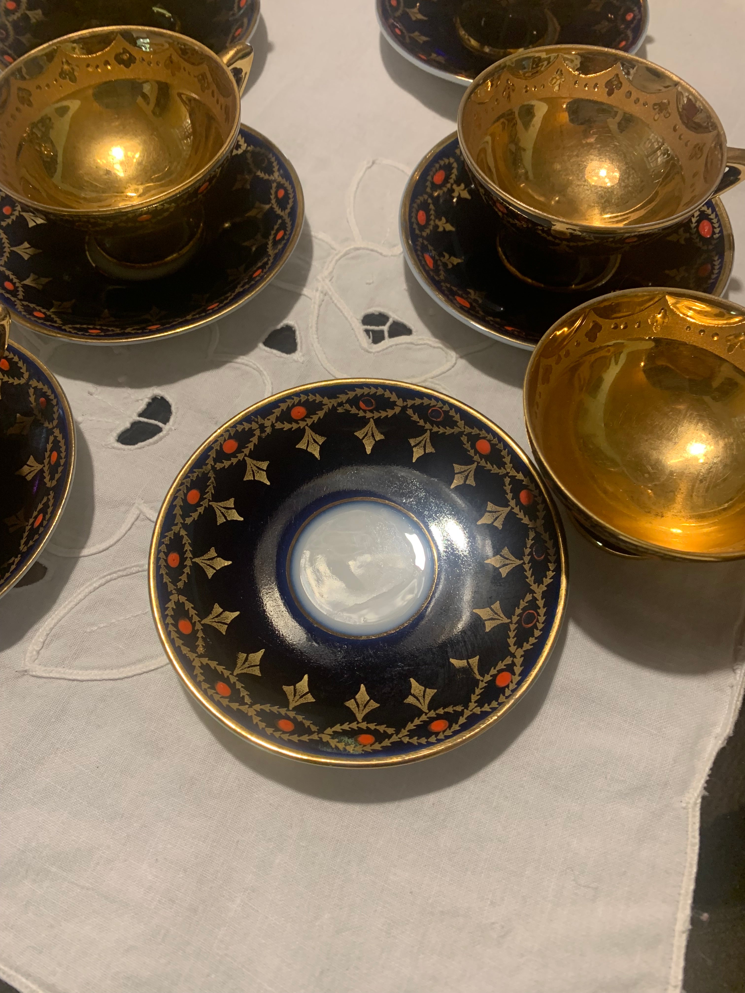 Jogo xícaras café porcelana alemã Otto perfeitíssimo estado