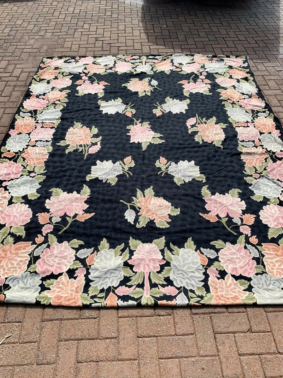 Tapeçaria de Parede / Tapete Floral Oriental