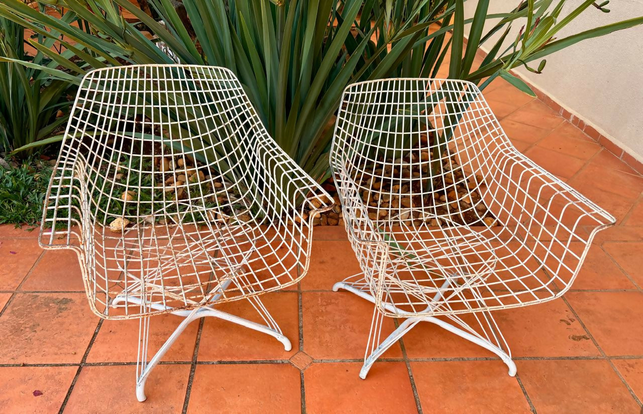 Par de cadeiras em ferro - anos 60