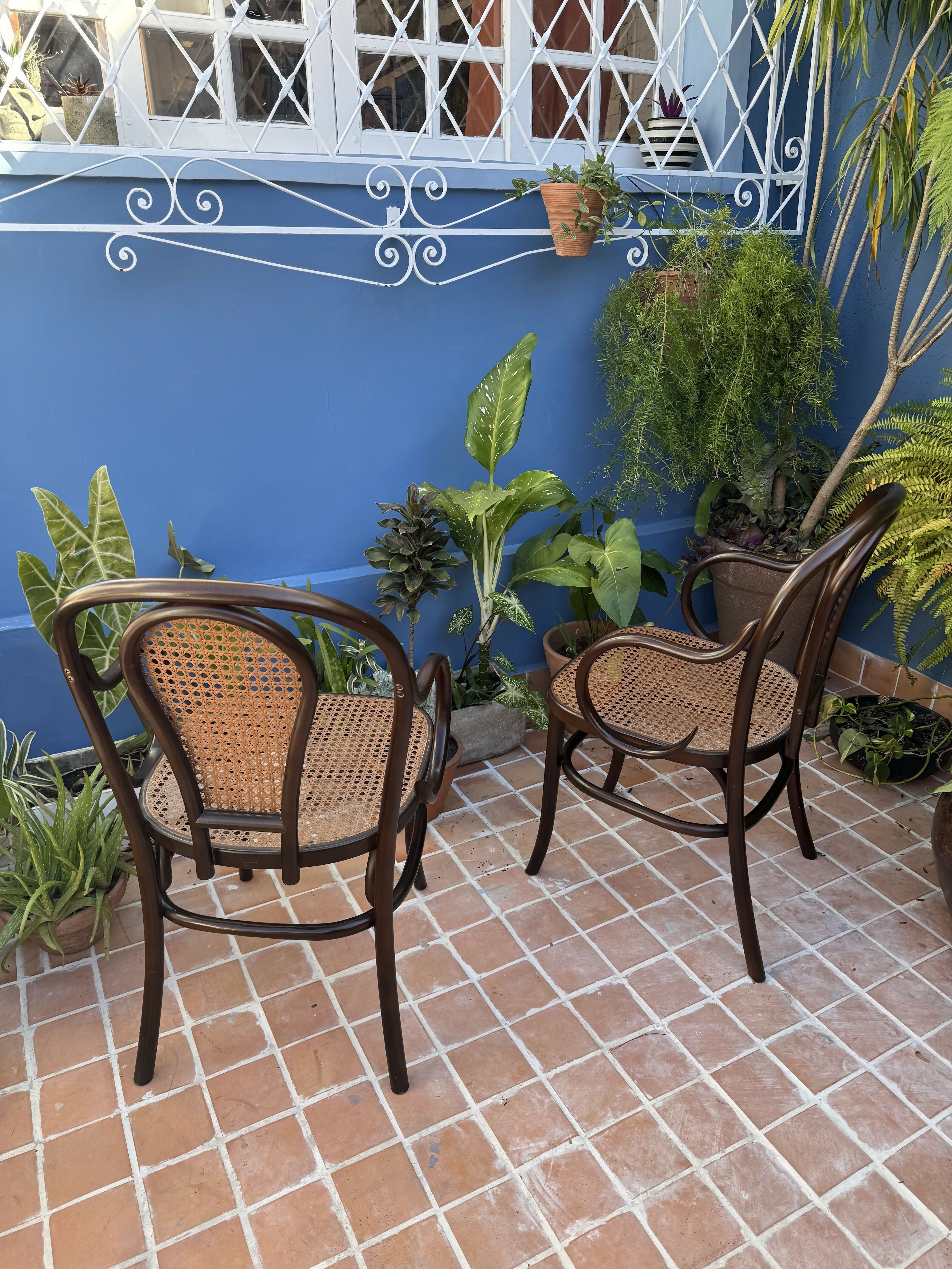 Antigas THONET AUSTRÍACAS - poltronas em palhinha