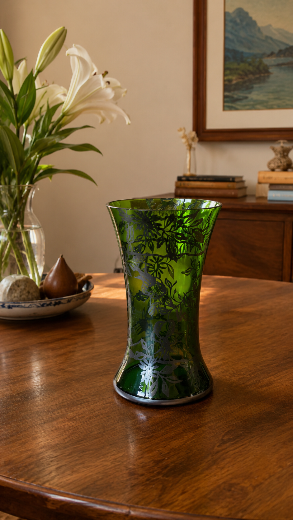 Vaso em meio cristal verde  (DMCPS_207)
