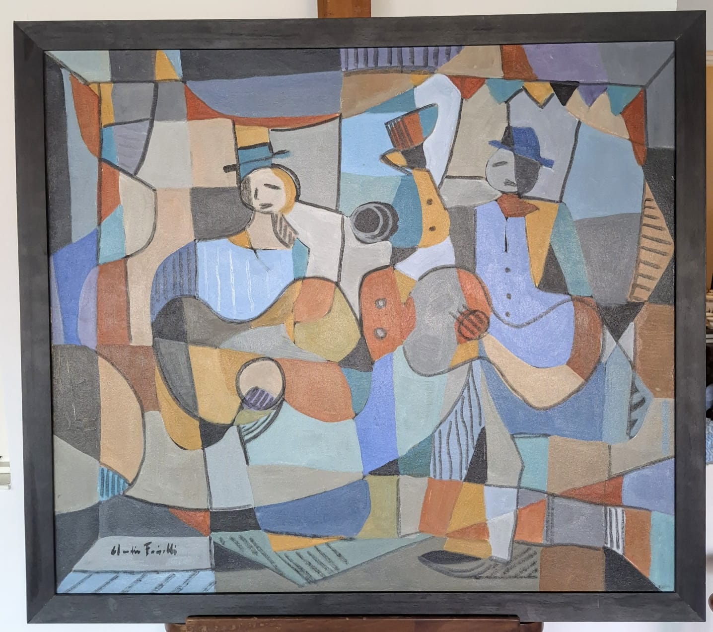 Quadro com pintura em Acrílico sobre tela do artista brasileiro Claudio Faciolli, 2019.