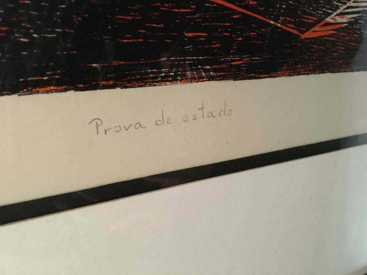 Quadro xilogravura de Hanna Brandt