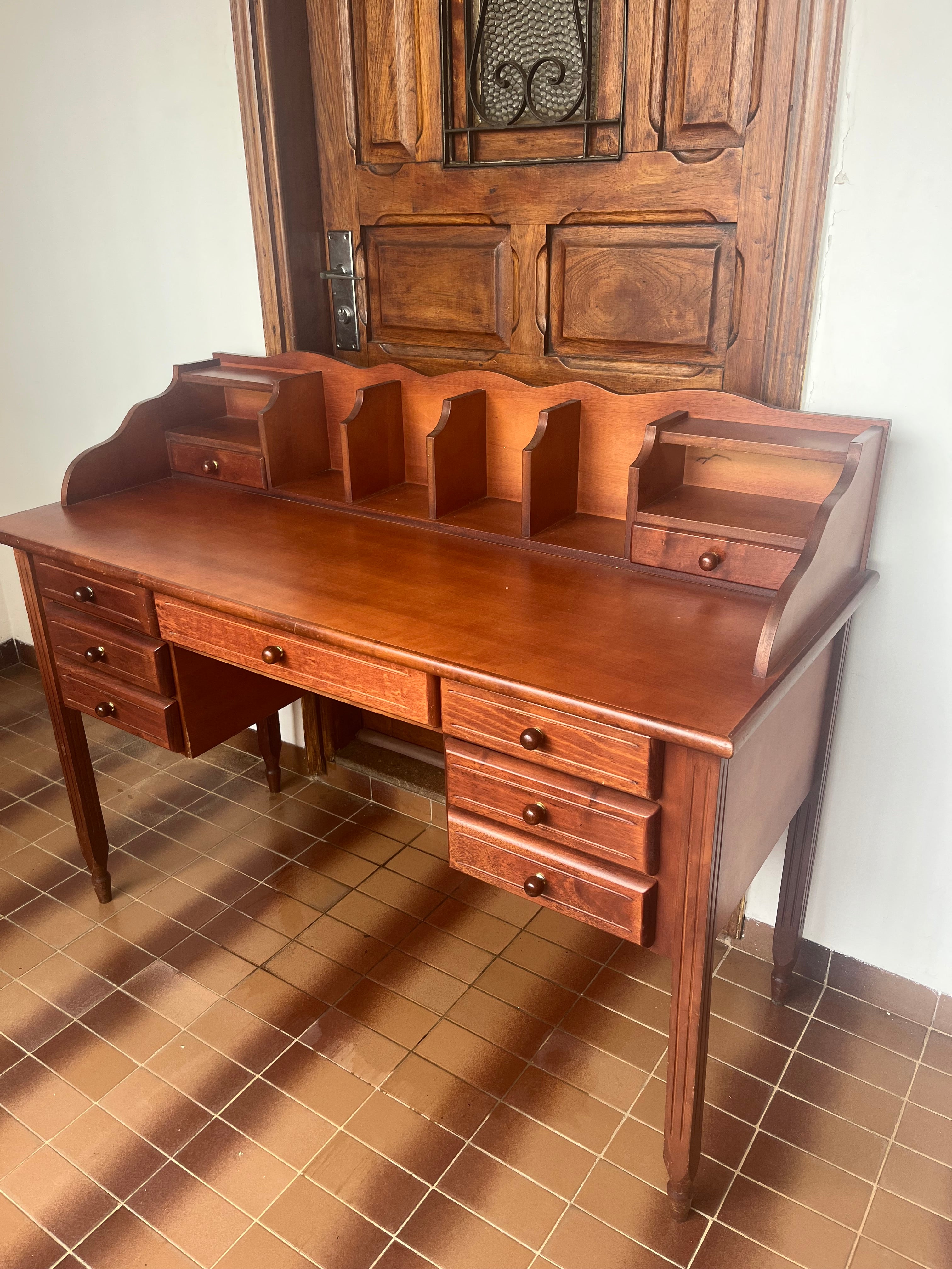 ESCRIVANINHA DE MOGNO ANTIGA