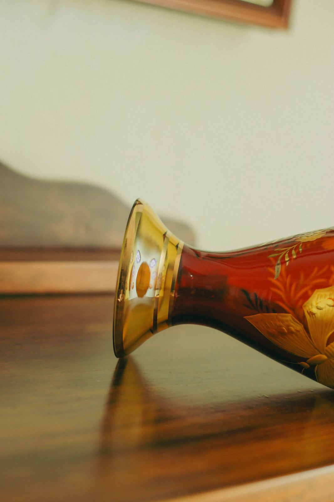 VASO LAPIDADO EGERMANN BOÊMIA