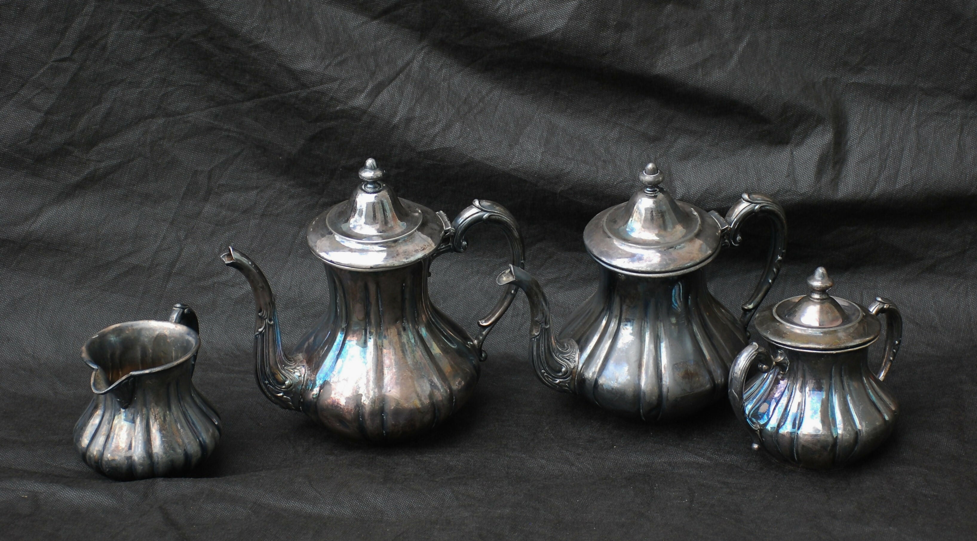 conjunto americano Homan Mfg Company espessurada em prata