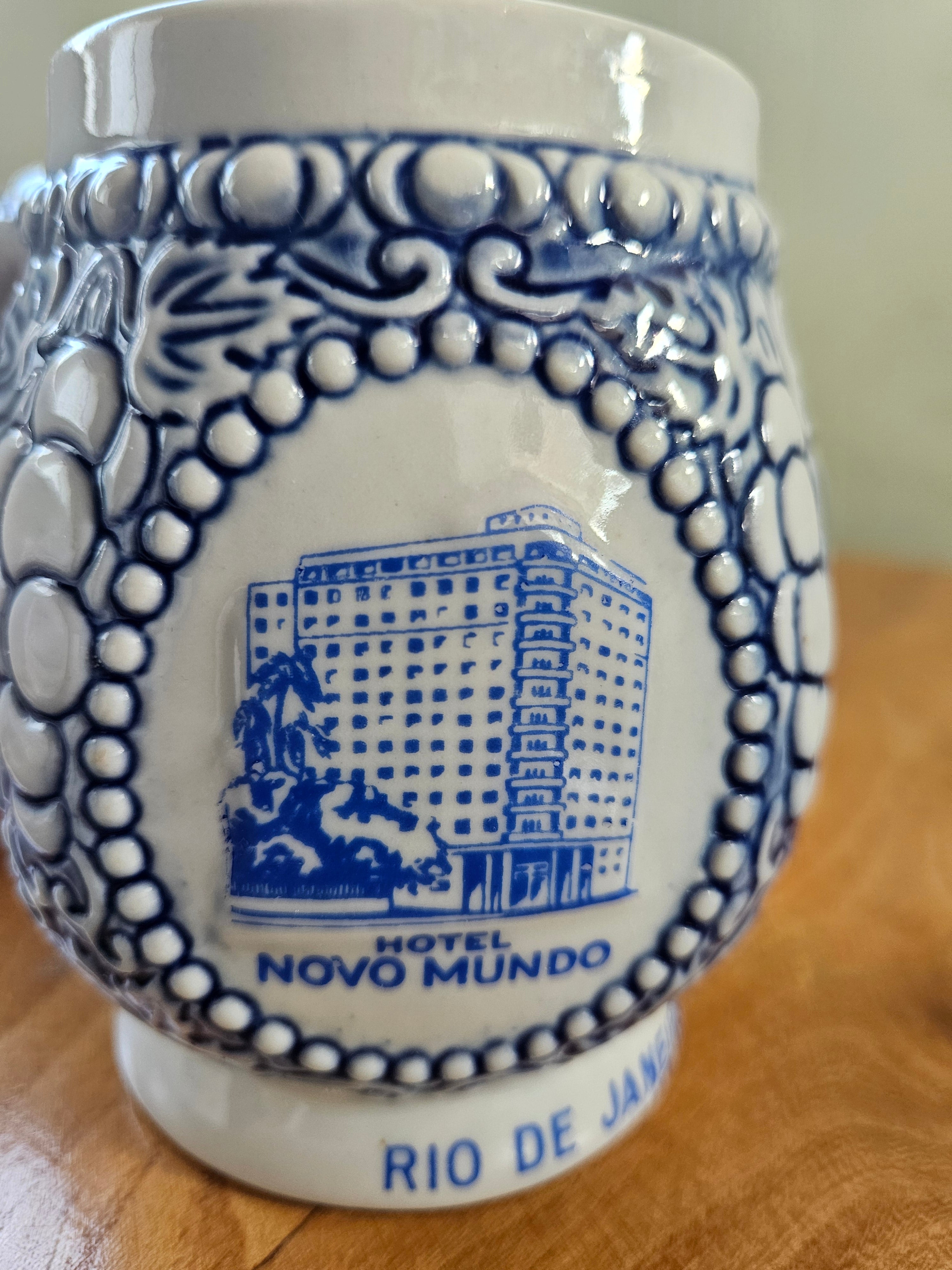 Canecas Mini Vintage - Hotéis Históricos do Rio de Janeiro  - Lote o Par