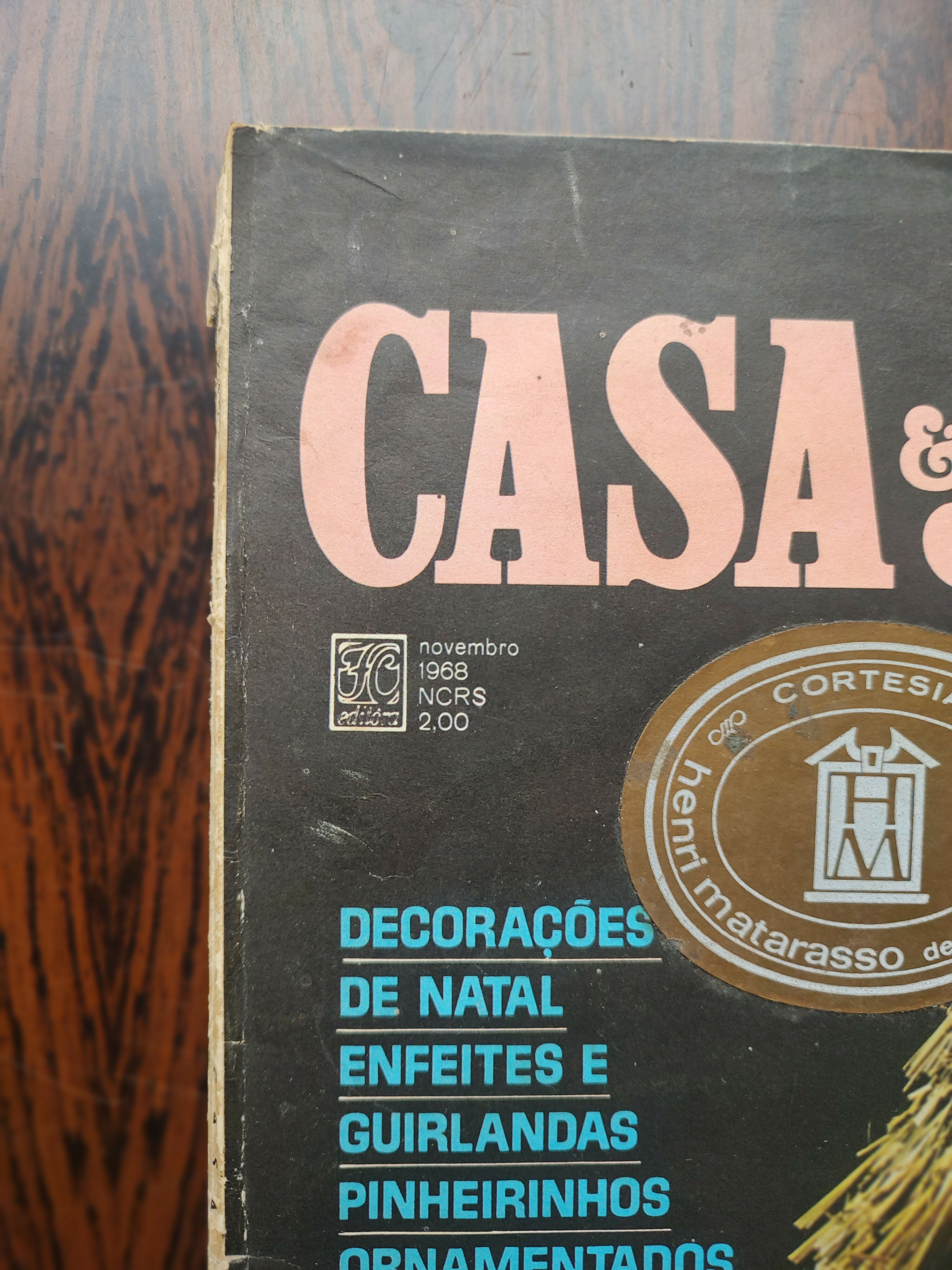 Antiga &quot;Revista Casa &amp; Jardim&quot; - 1968 (Capa Decoração de Natal)