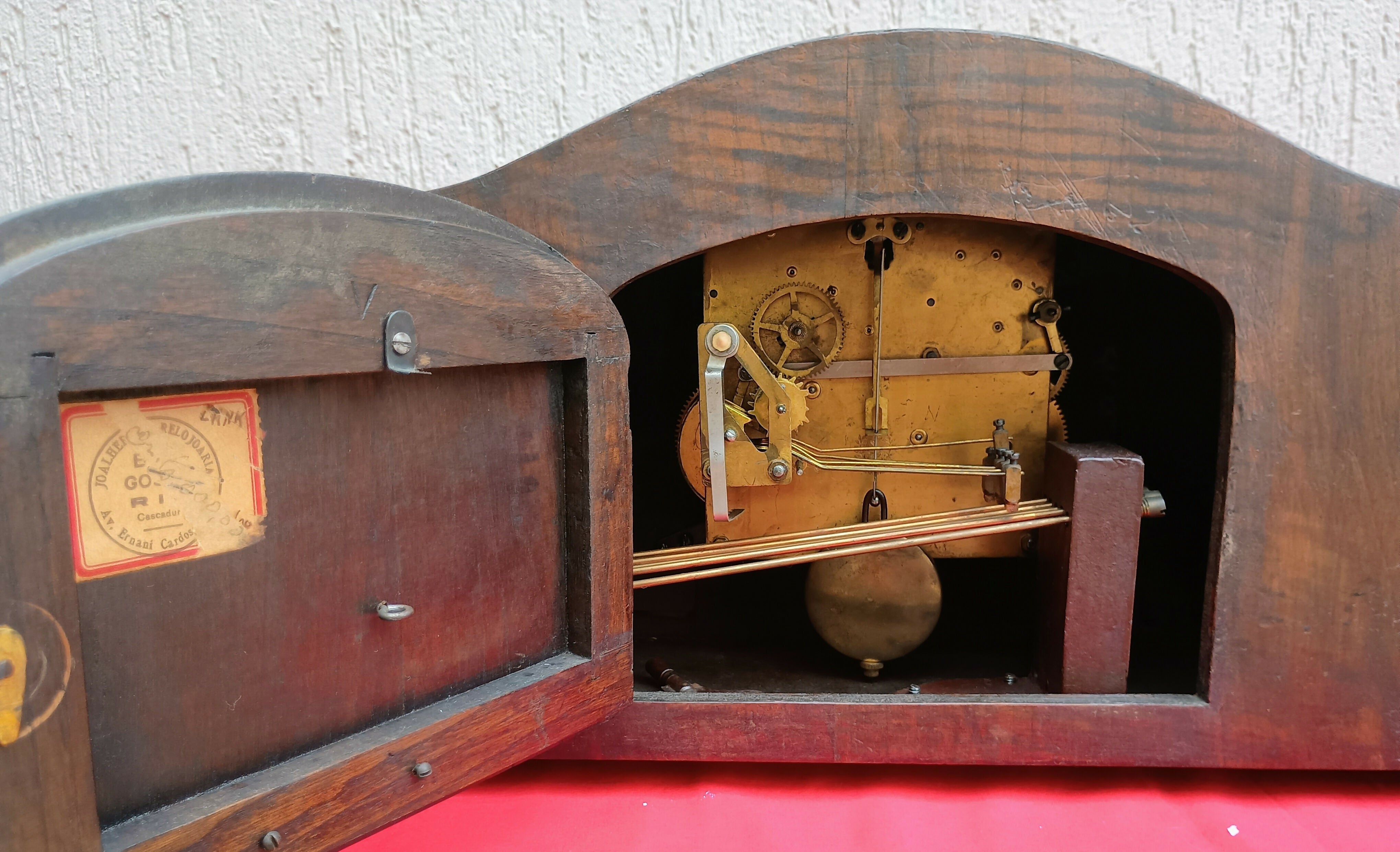RELÓGIO DE MESA ART DÉCO COM CARRILHÃO – DÉCADA DE 1930/40