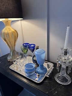 Bandeja retangular Wolff prata 90