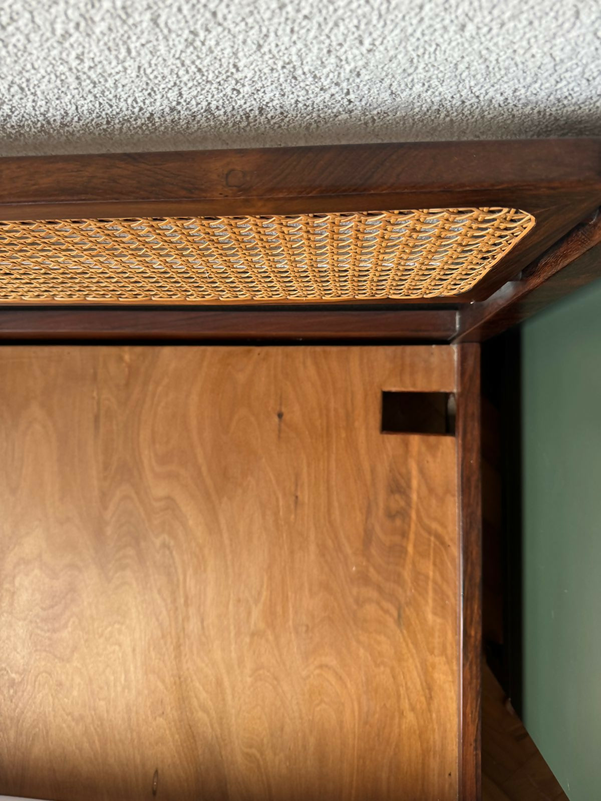 Cama Casal - Celina - Jacarandá com Palhinha natural