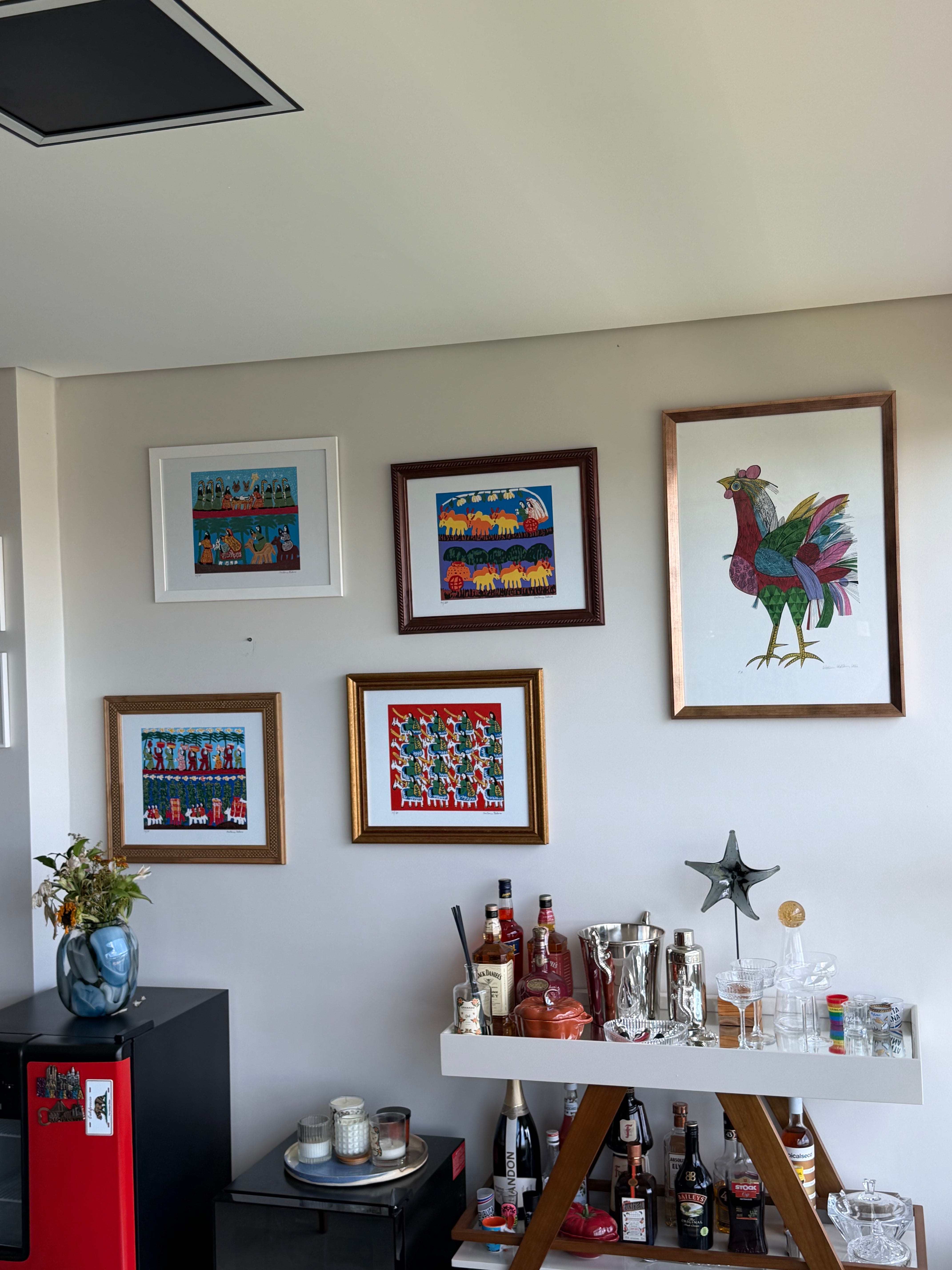 Quadro "Retirantes" serigrafia Antonio Poteiro 