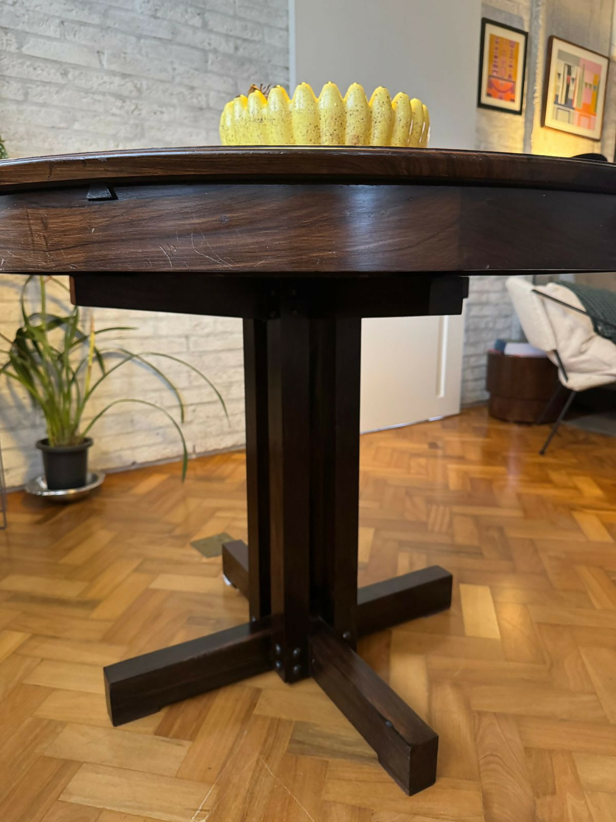 Mesa Jantar 4 lugares (120cm) em Jacarandá