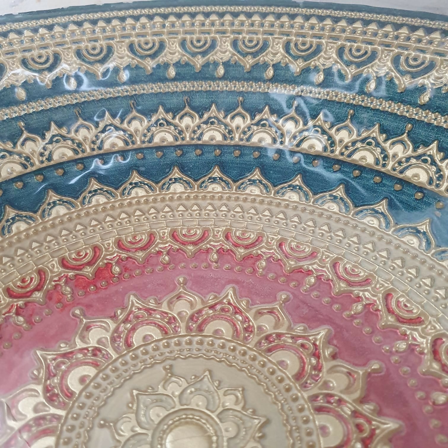 Centro de mesa vintage em vidro camelot, maravilhoso!