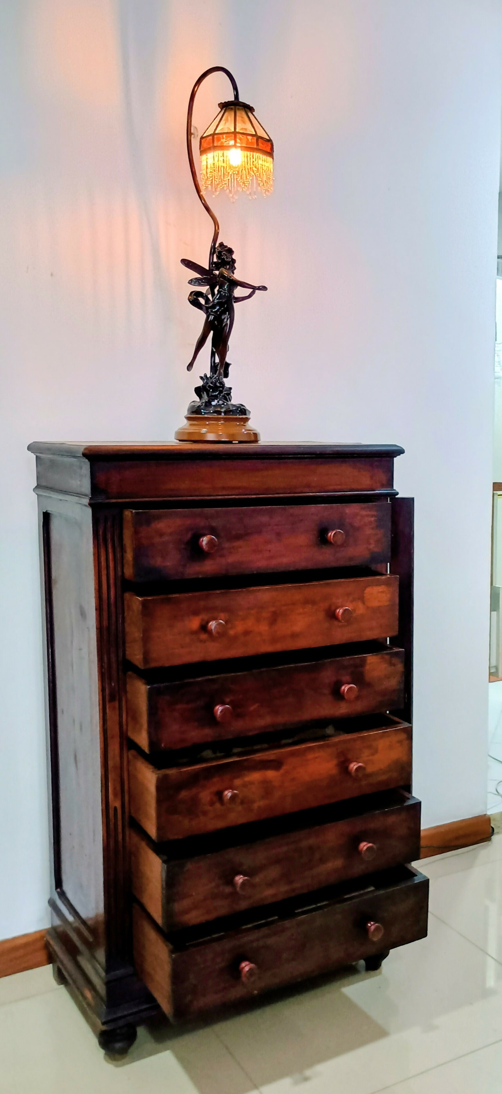 Gaveteiro / arquivo com trava lateral 1890 -1920