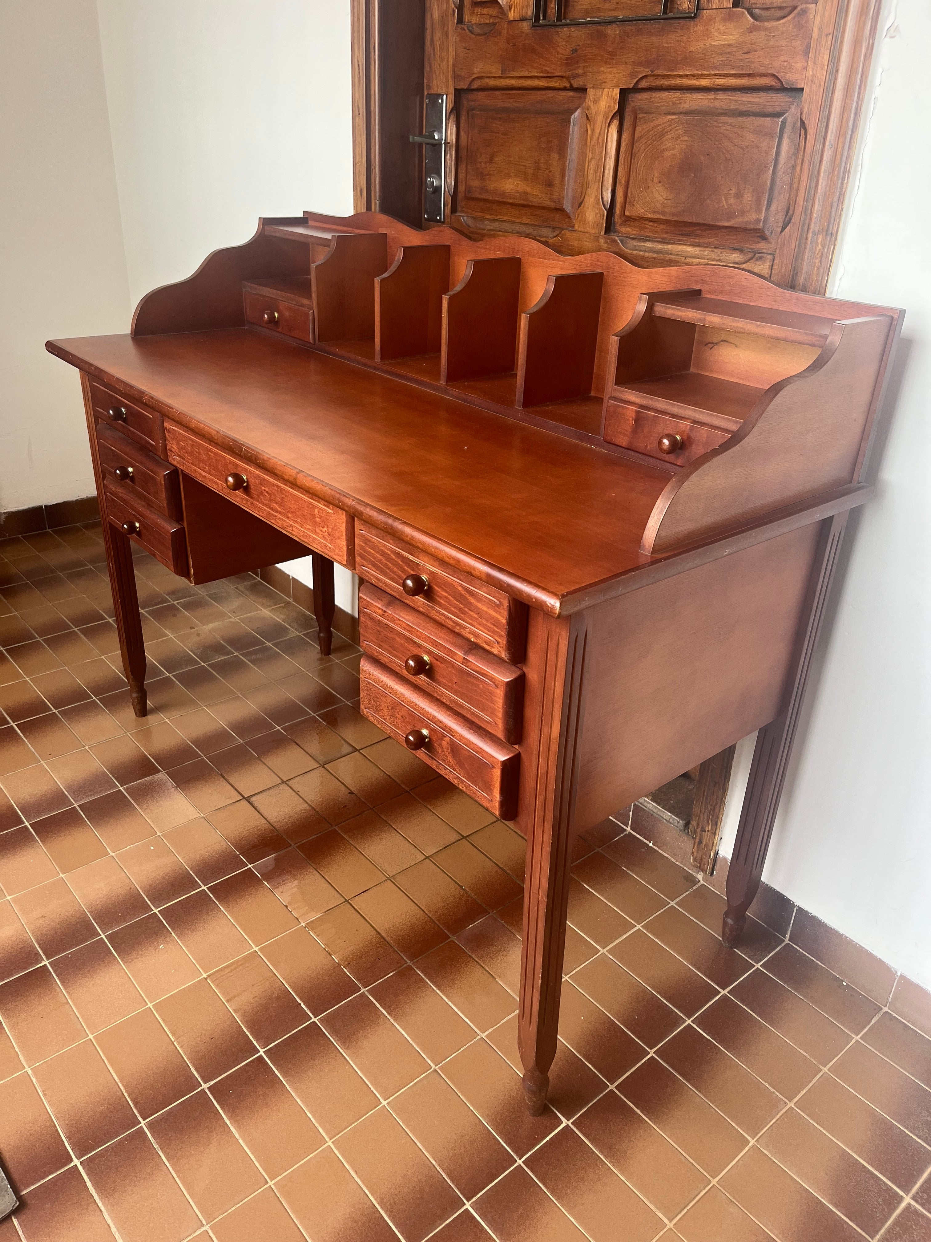 ESCRIVANINHA DE MOGNO ANTIGA