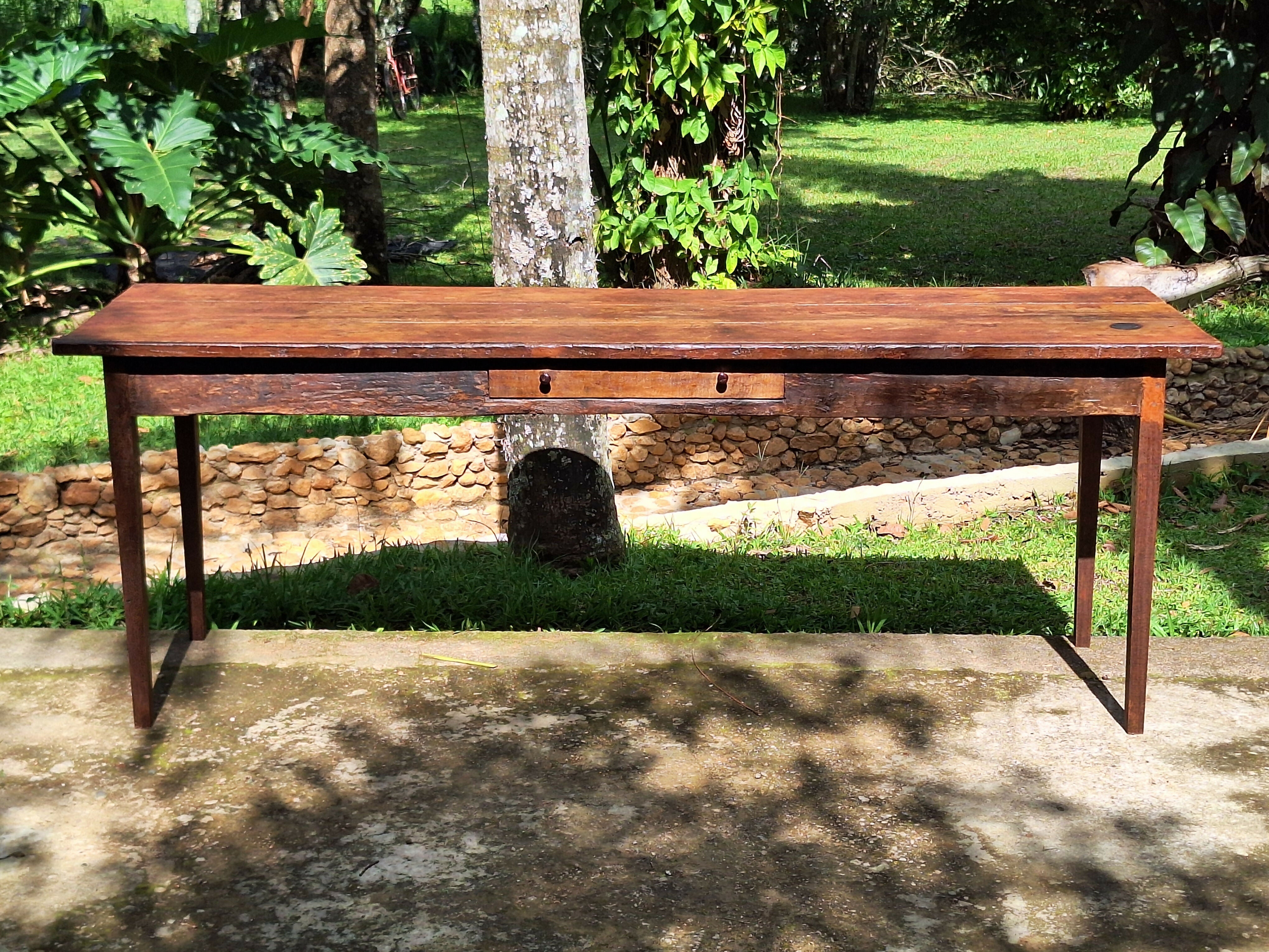 Mesa de Jantar / Aparador Antigo Madeira Maciça Garimpo Mineiro