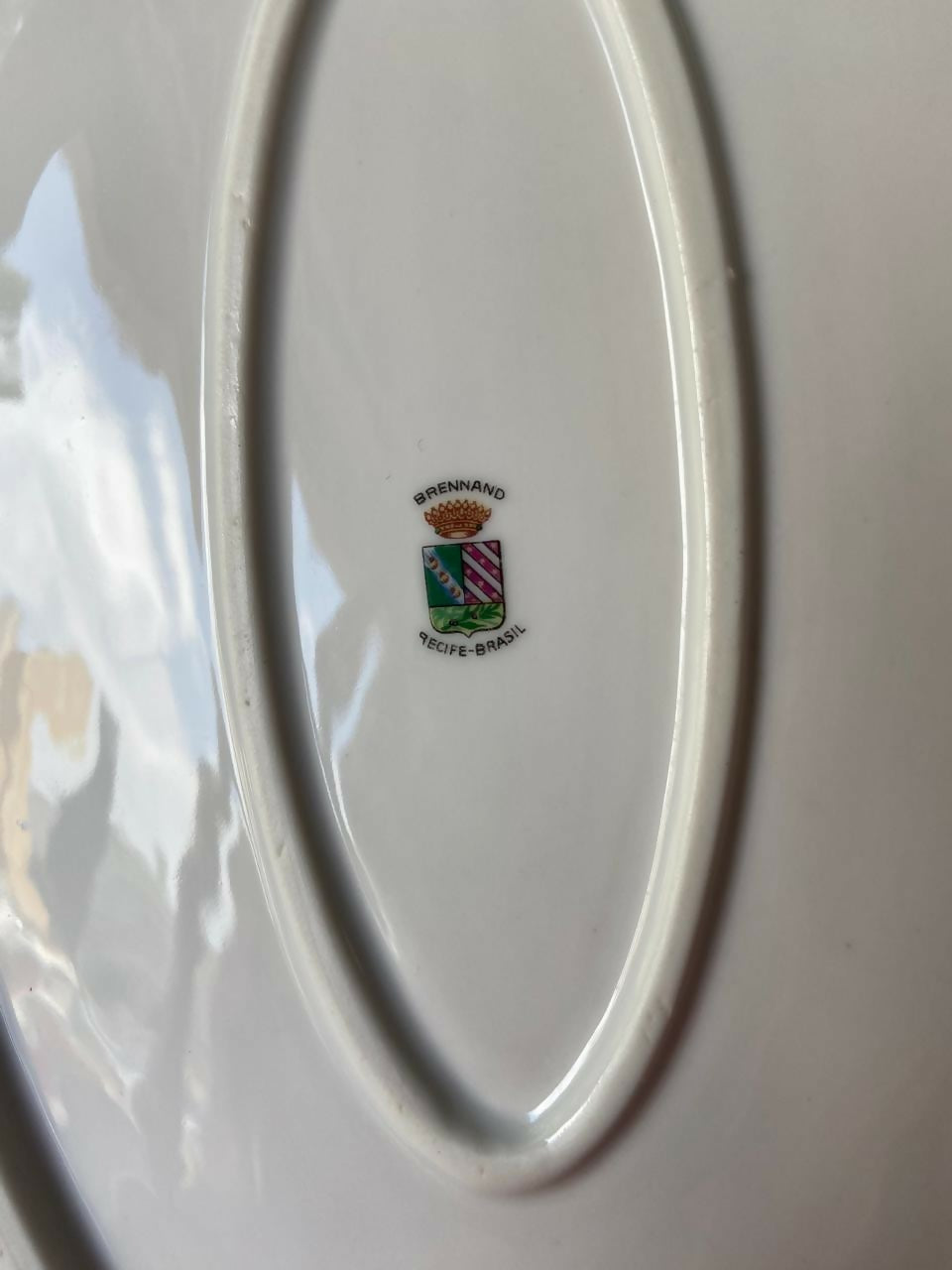 Travessa Oval em Porcelana Brennand com decoração floral (DMCPS_315)