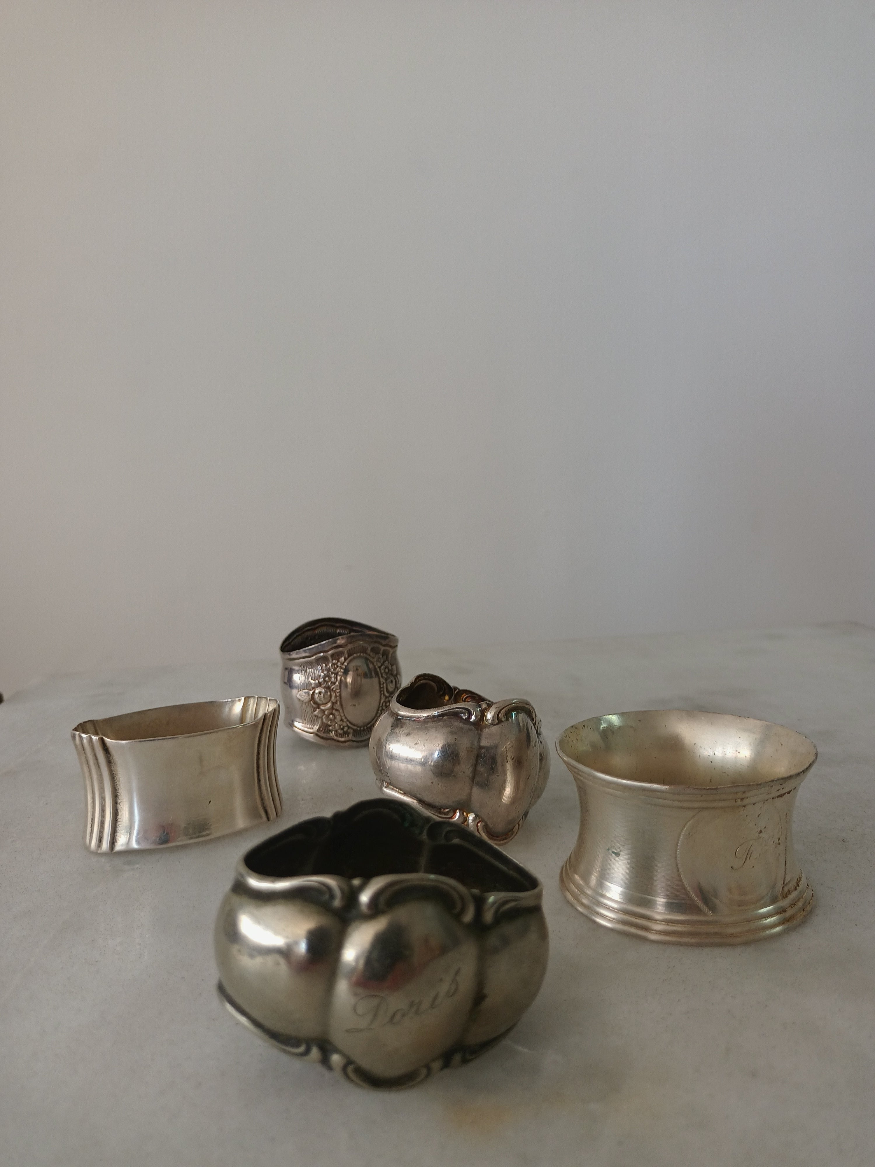 Porta Guardanapo Vintage Francês — Conjunto de Argolas Paris d&