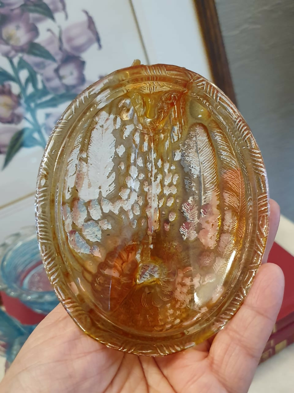 Mantegueiras, anos 50, em formato de galinhas confeccionadas em vidrão. Um clássico.