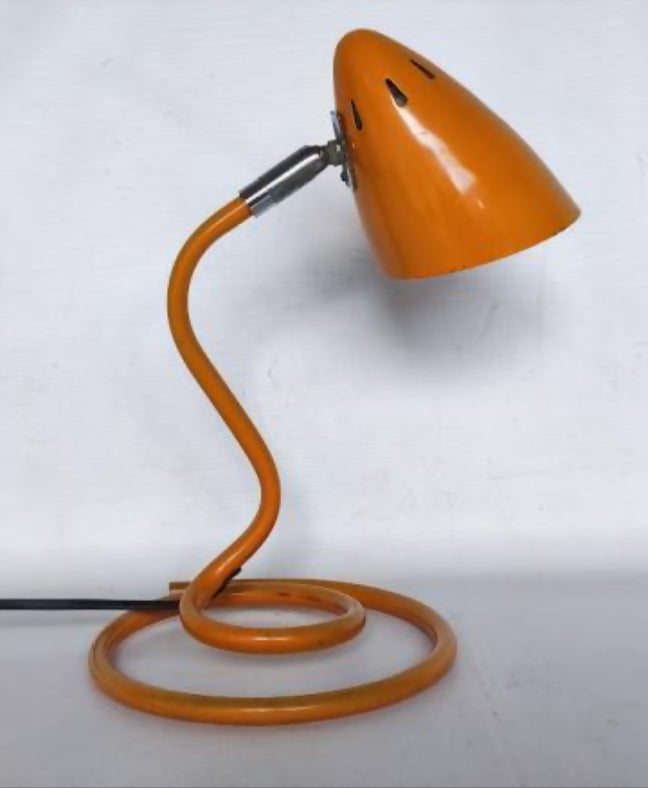 Linda luminária vintage laranja anos 70