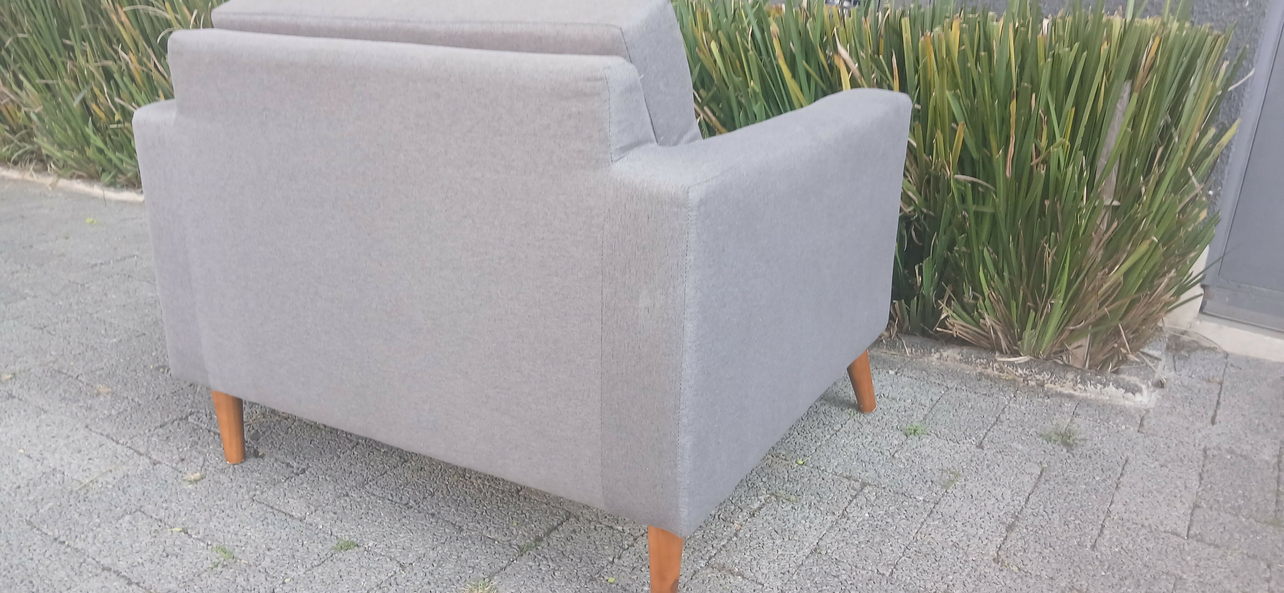 Poltrona Living Linho cinza