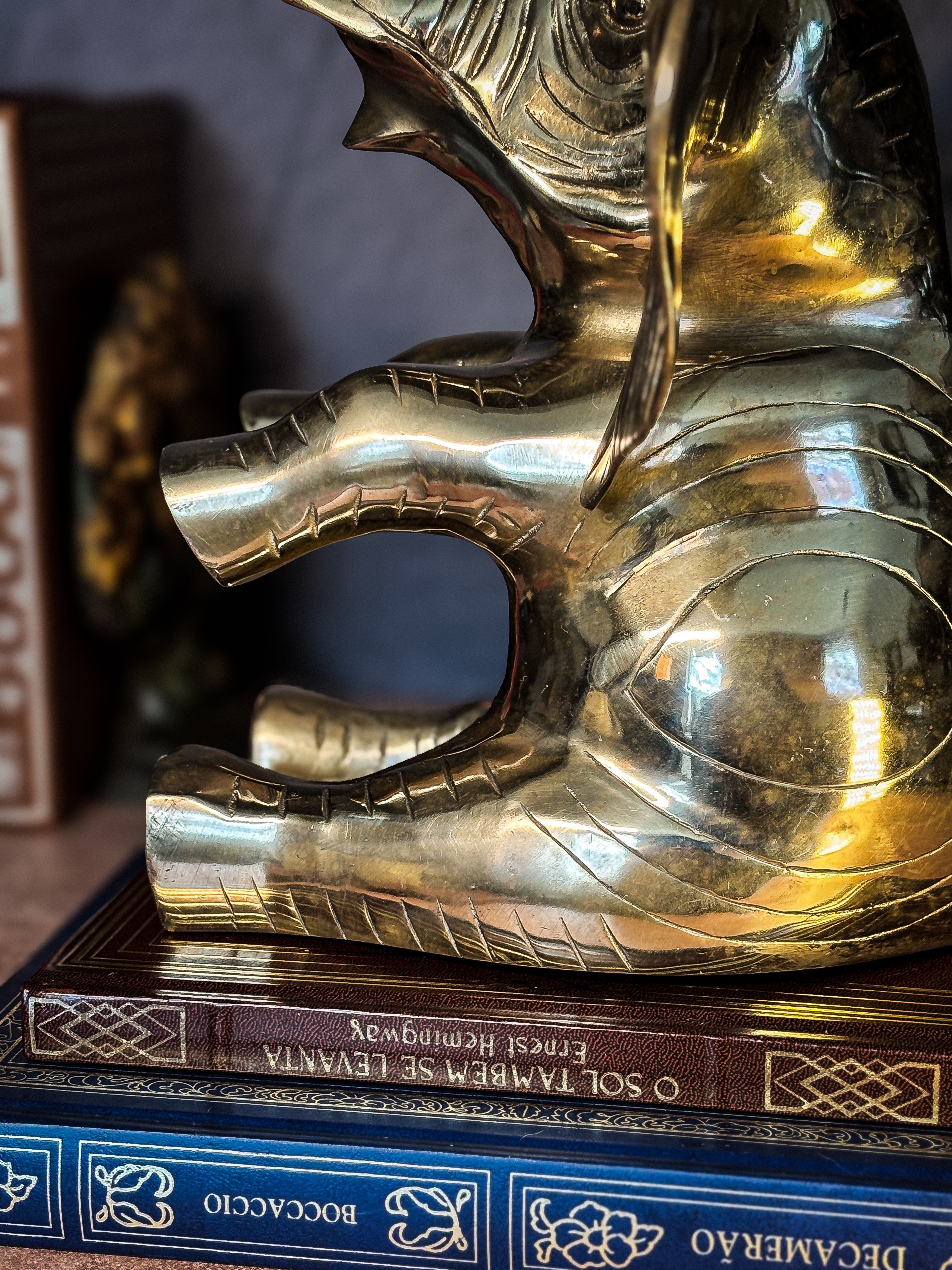 Escultura de elefante em bronze, Ásia, segunda metade do século XX (32cm)