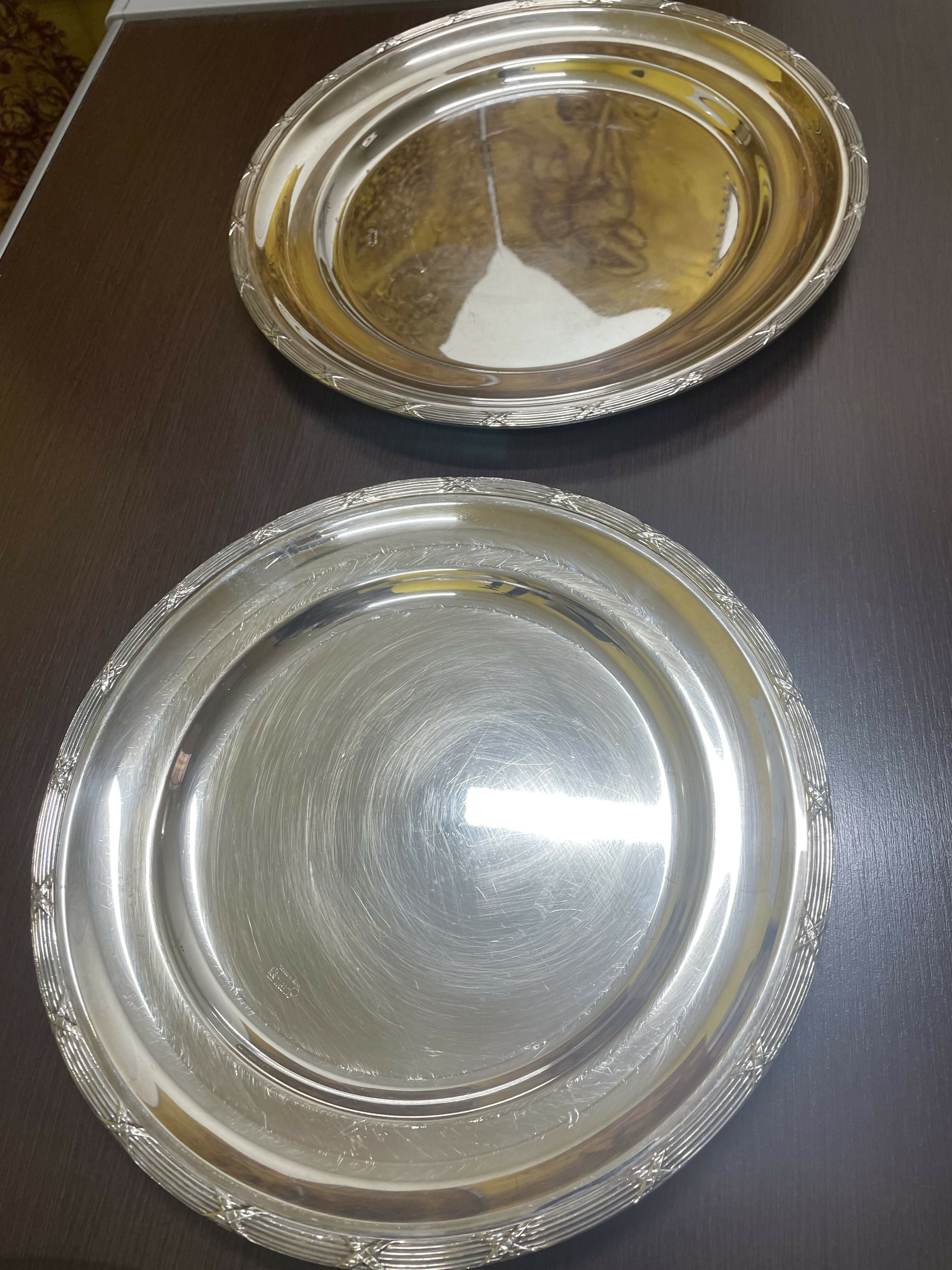 Jogo de Bandejas Soppil espessuradas a prata