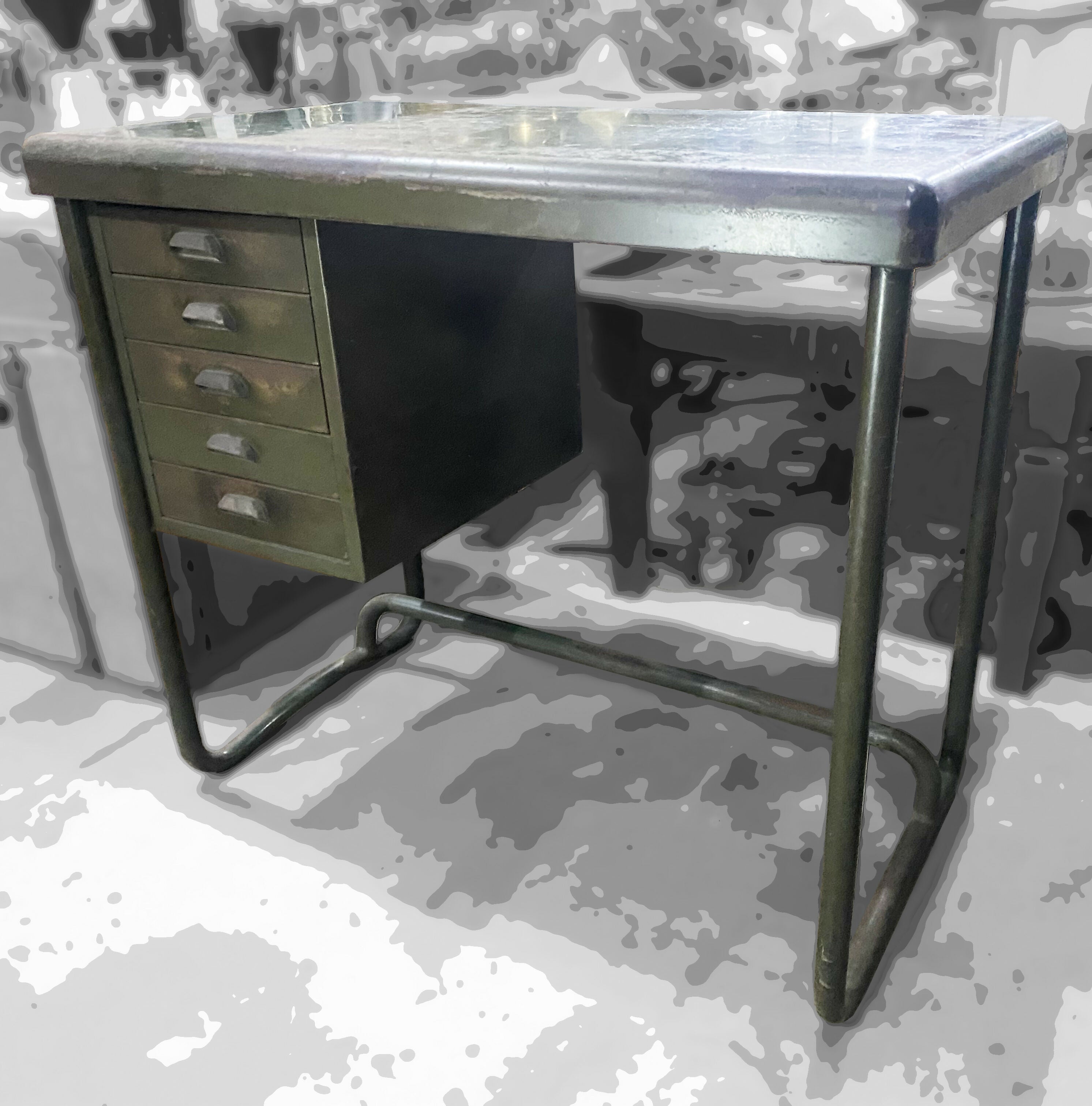 Mesa escrivaninha - Estilo industrial