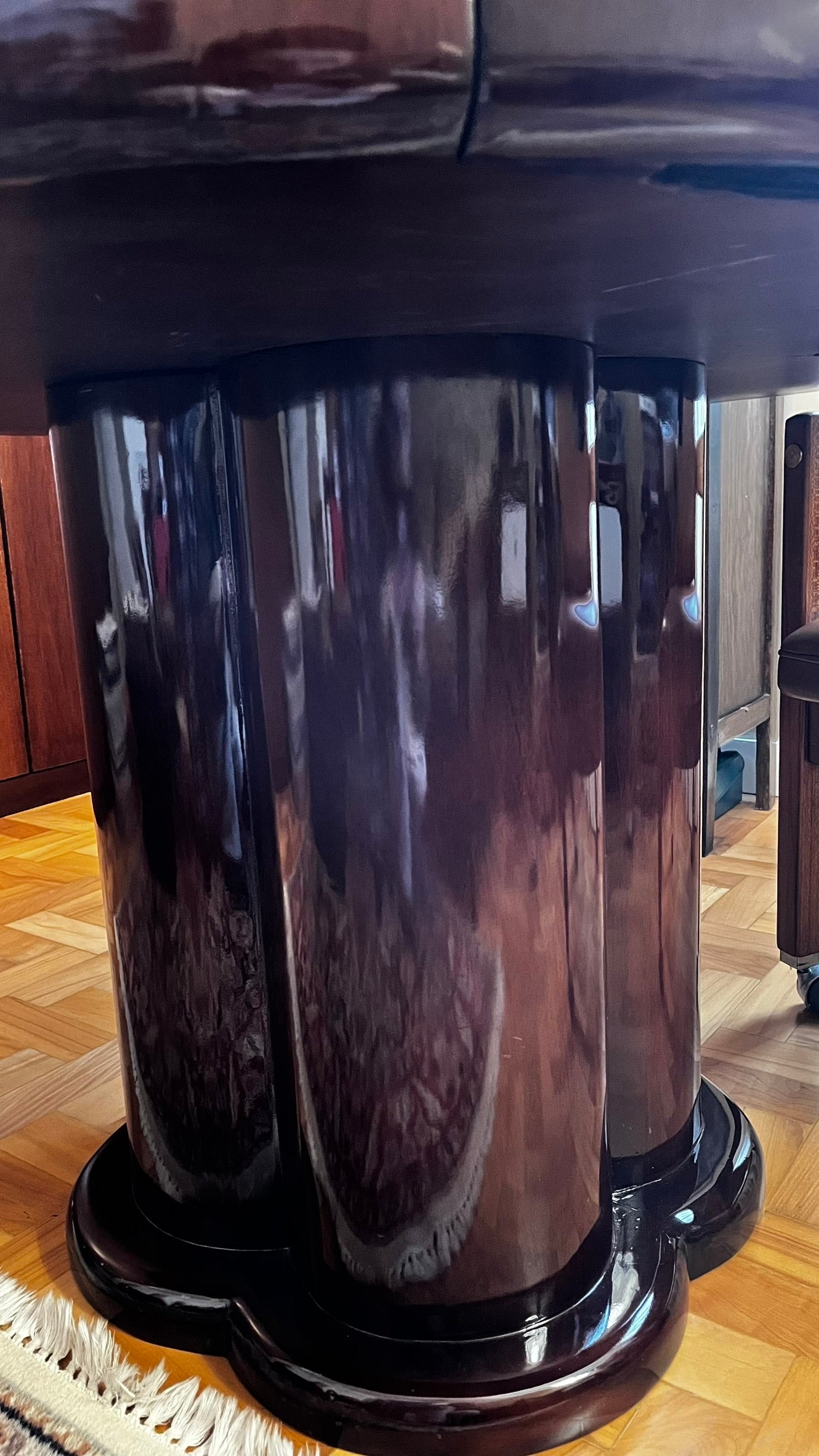 Mesa de Jogos Vintage com Tampo Reversível e 4 Gavetas