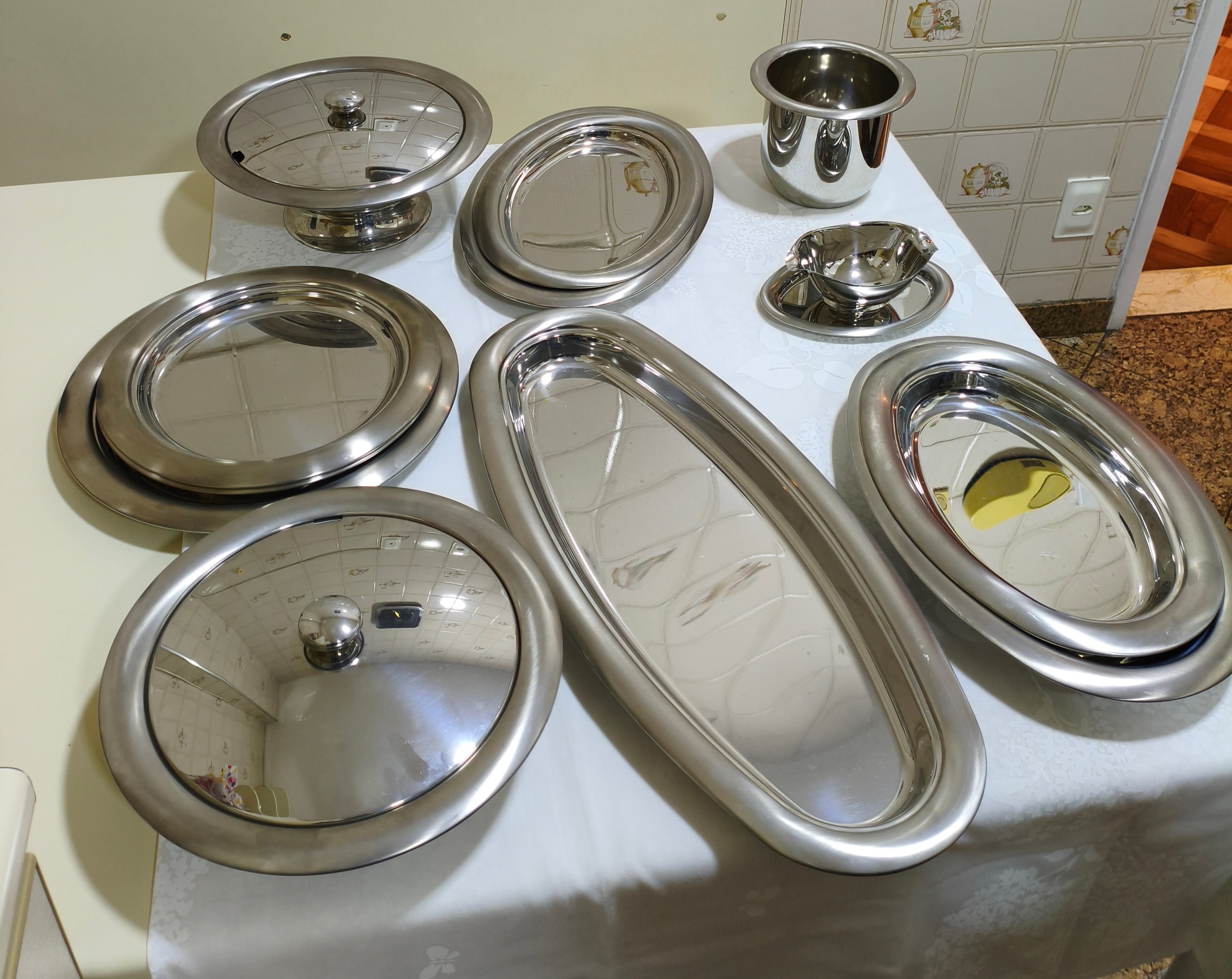 Baixela completa em aço inox Tramontina — 12 peças