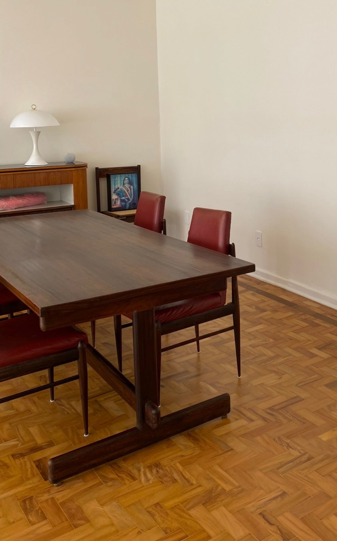 Mesa de Jantar Retangular em jacarandá - anos 60